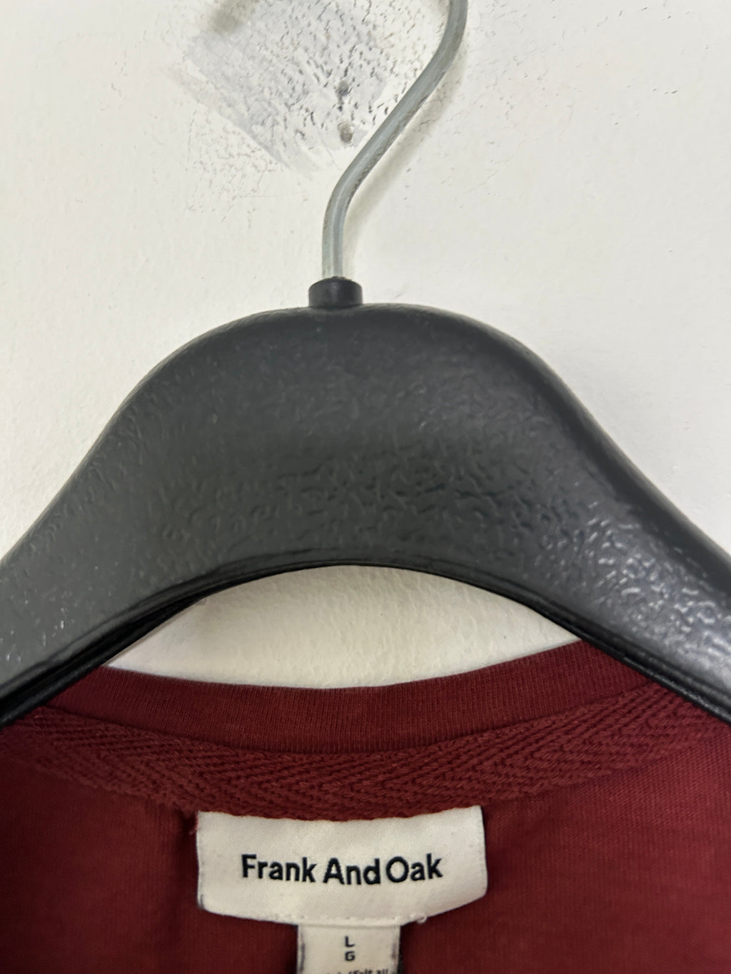 T-shirt henley rouge Frank And Oak