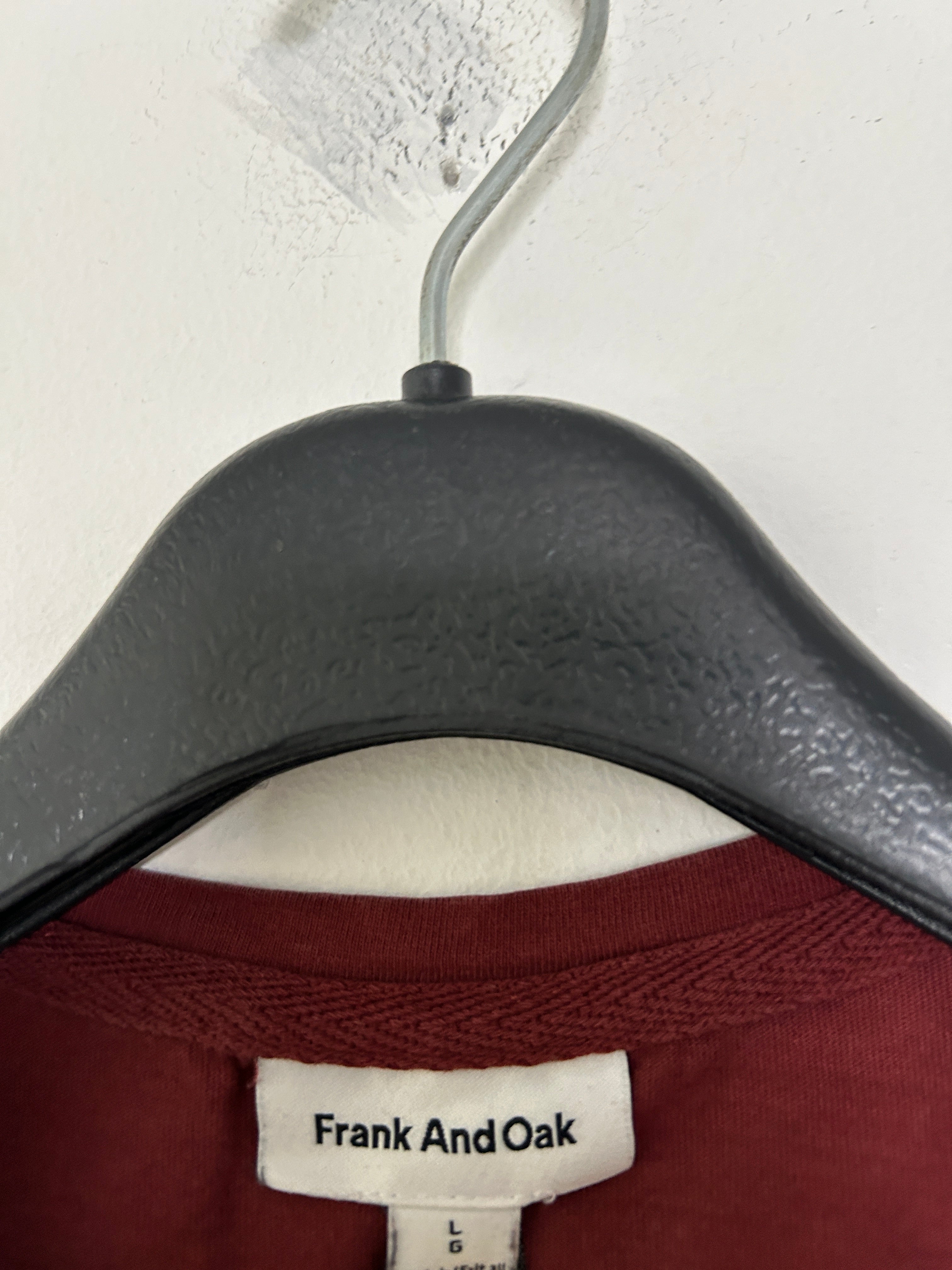 T-shirt henley rouge Frank And Oak