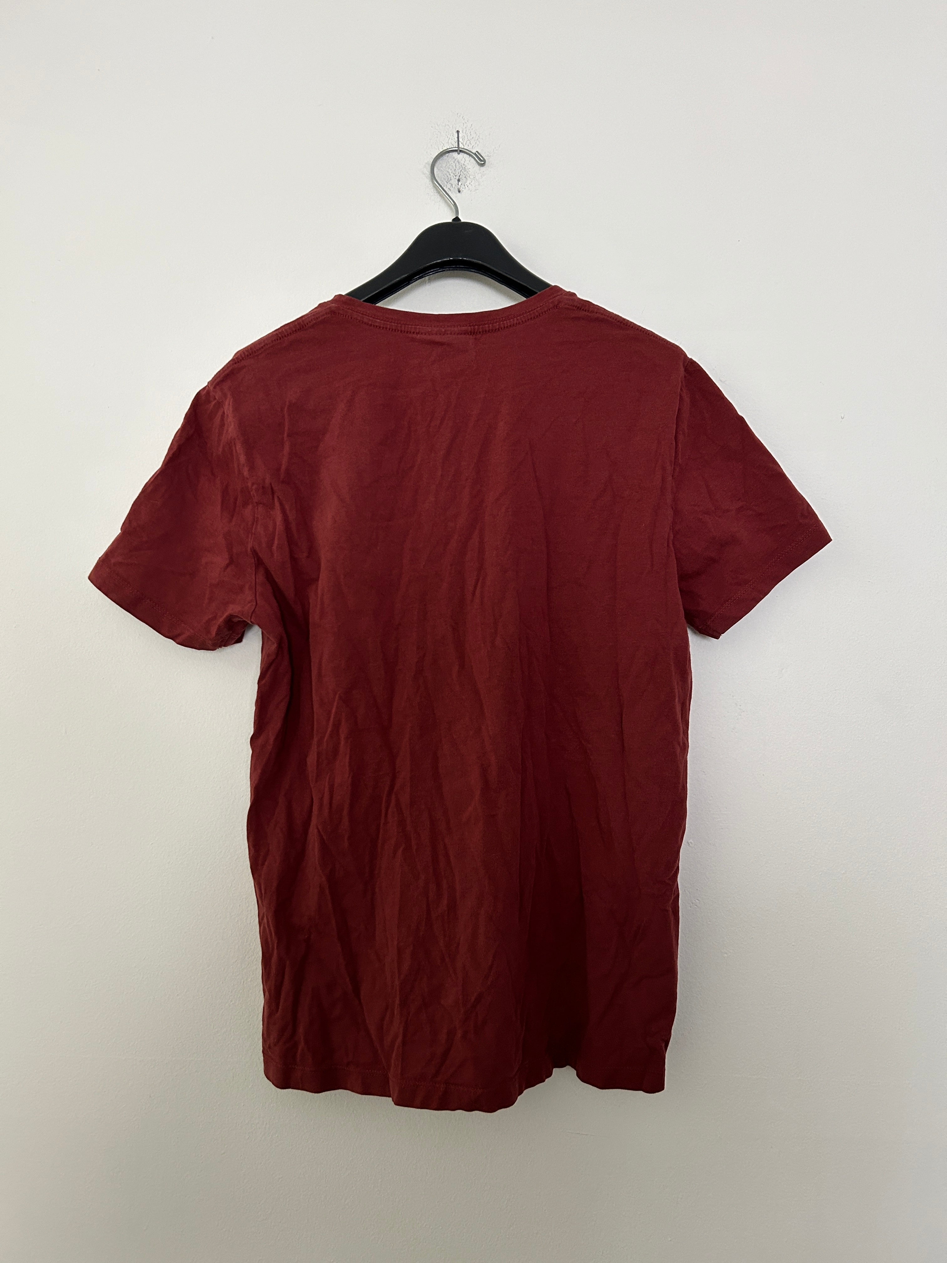 T-shirt henley rouge Frank And Oak