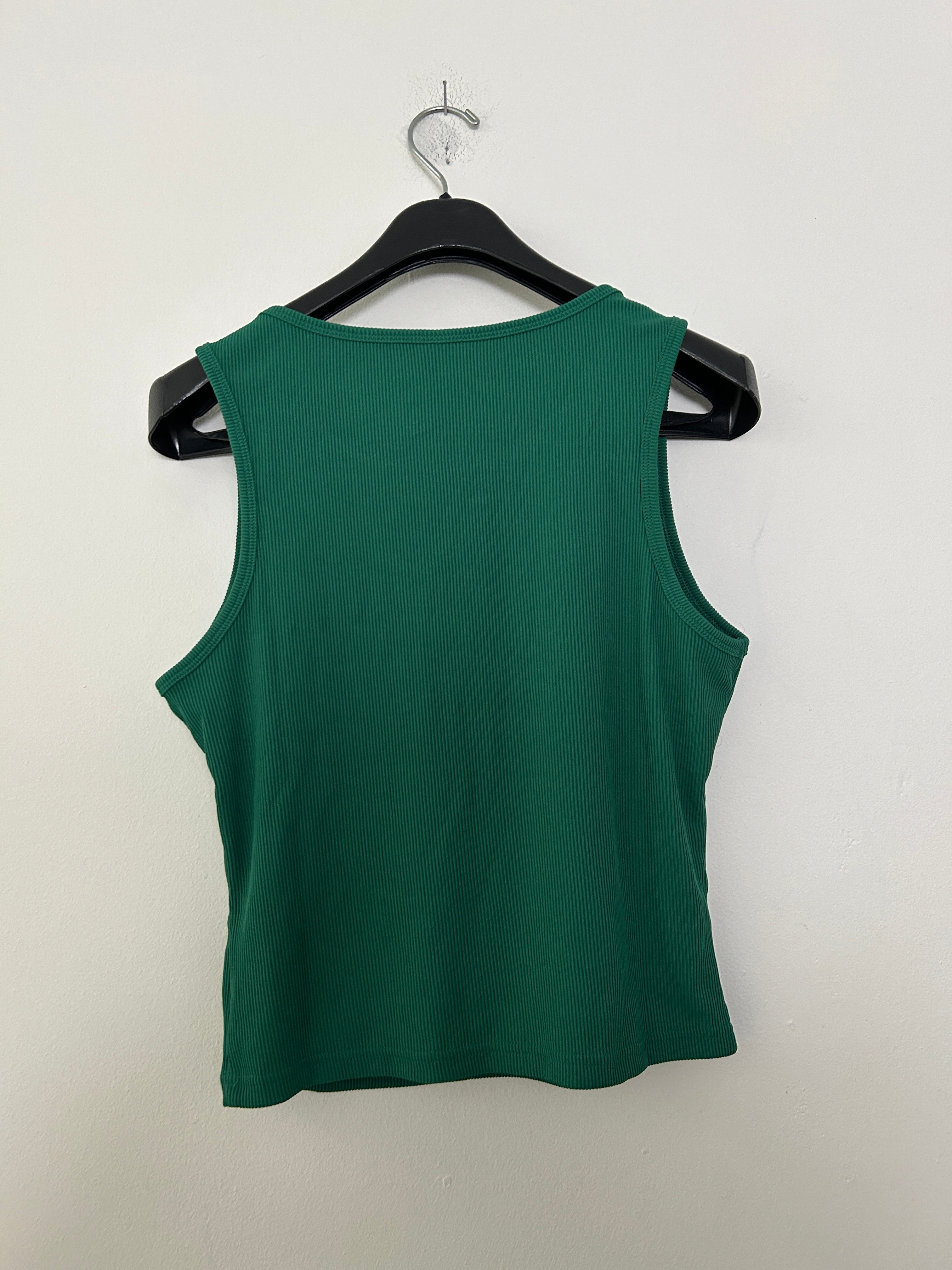 Débardeur côtelé vert – PrettyGarden