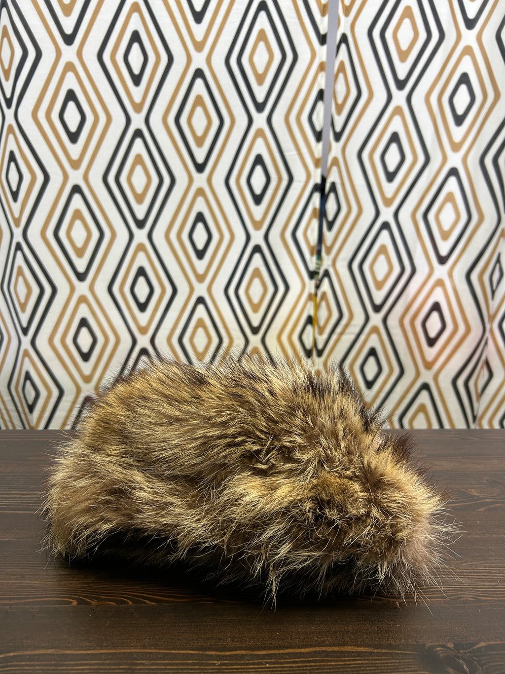 Chapeau d’hiver en vrai fourrure brun