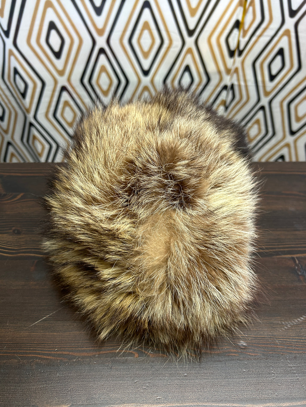 Chapeau d’hiver en vrai fourrure brun