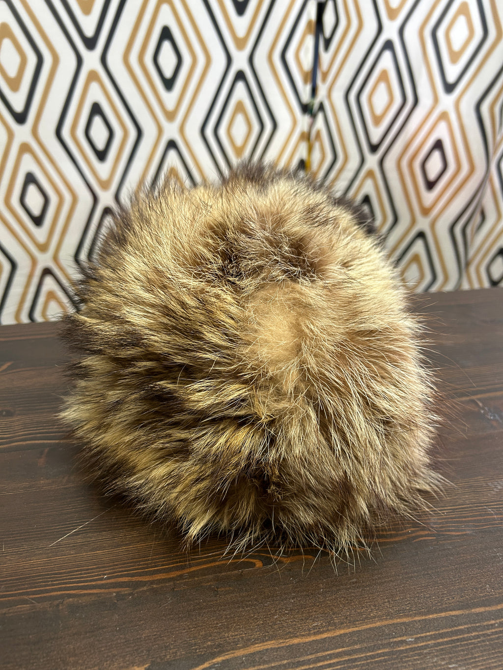 Chapeau d’hiver en vrai fourrure brun