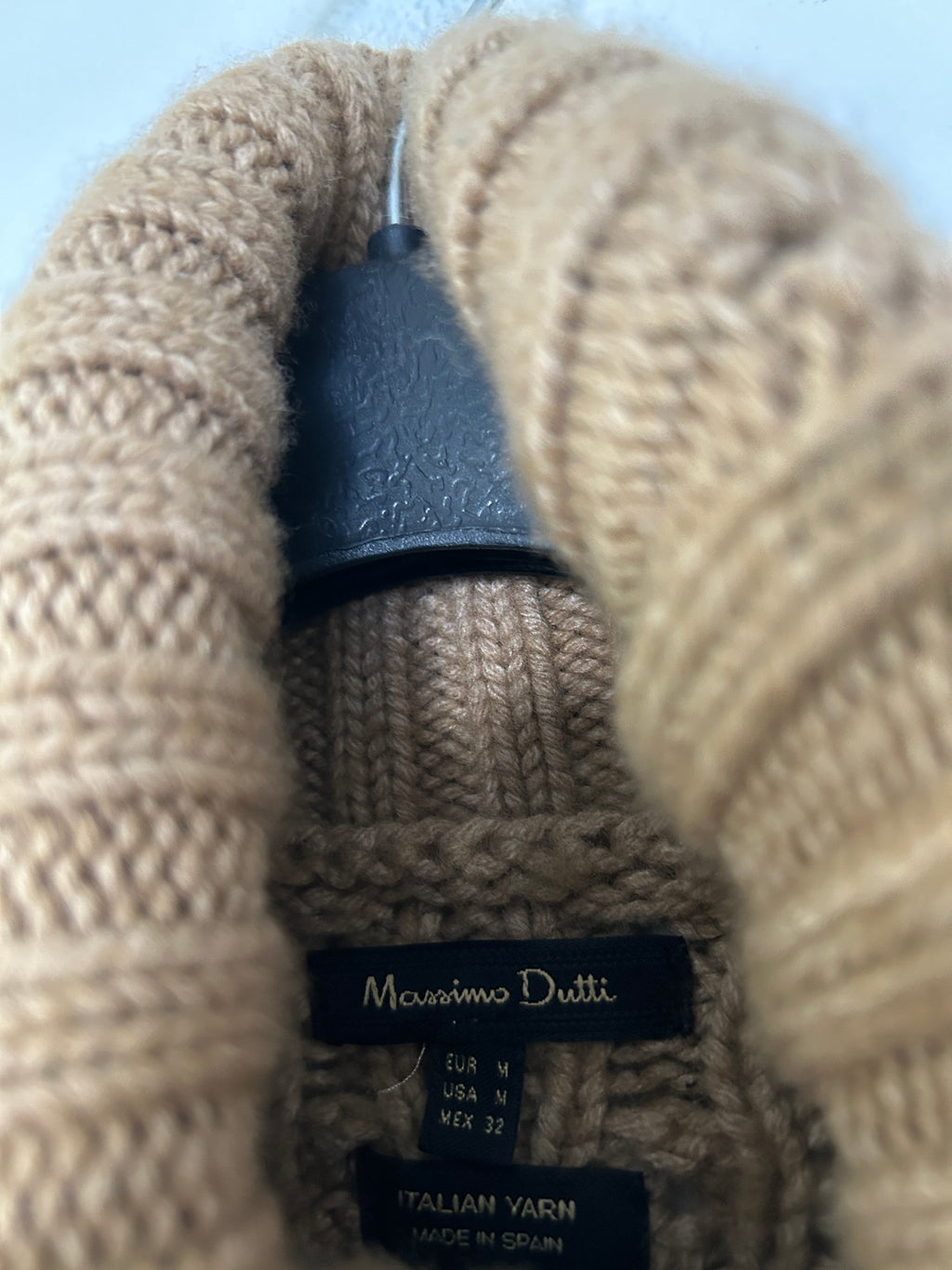 Pull col roulé en maille épaisse – Massimo Dutti