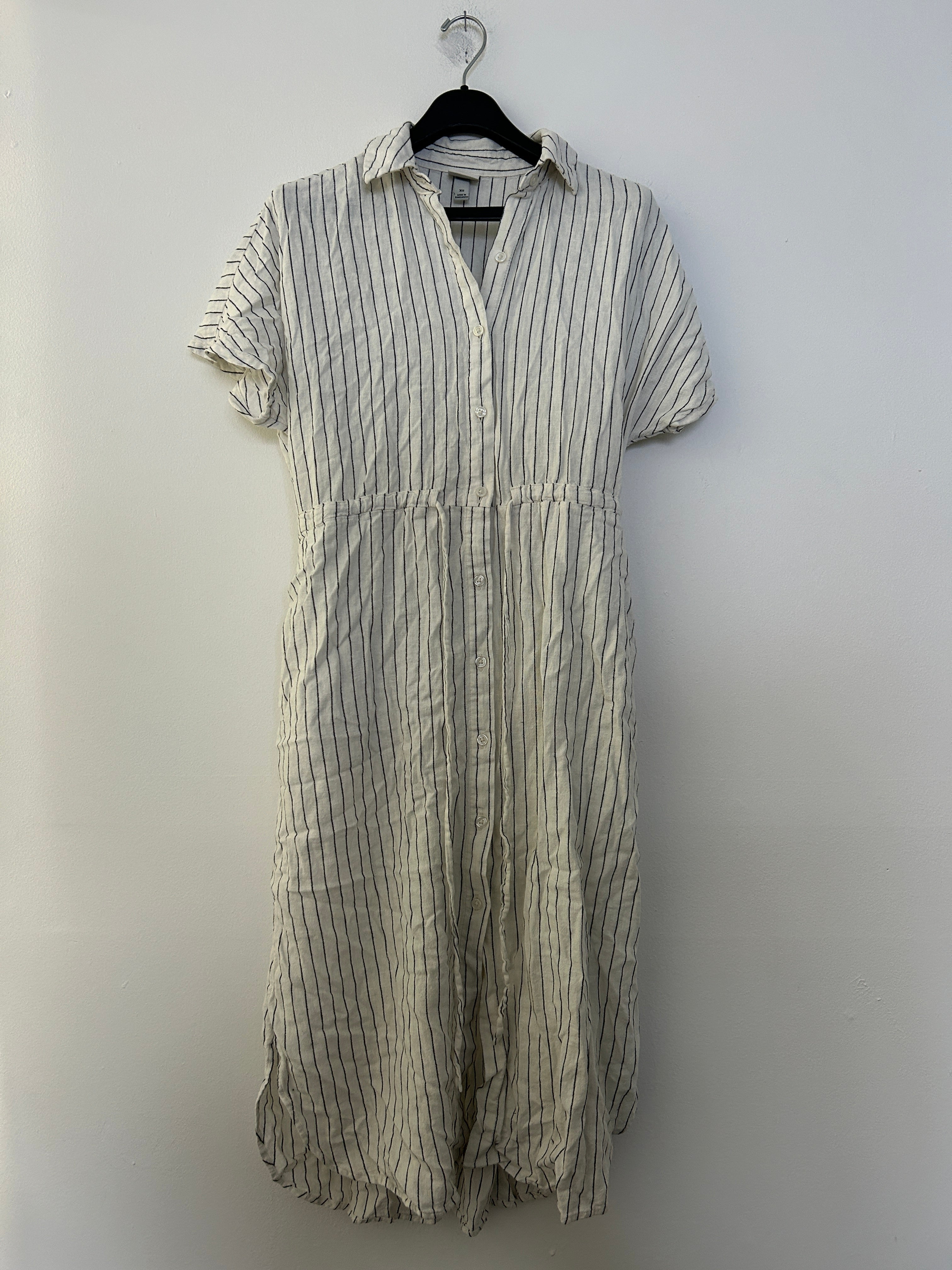 Robe chemise rayée crème – a new day