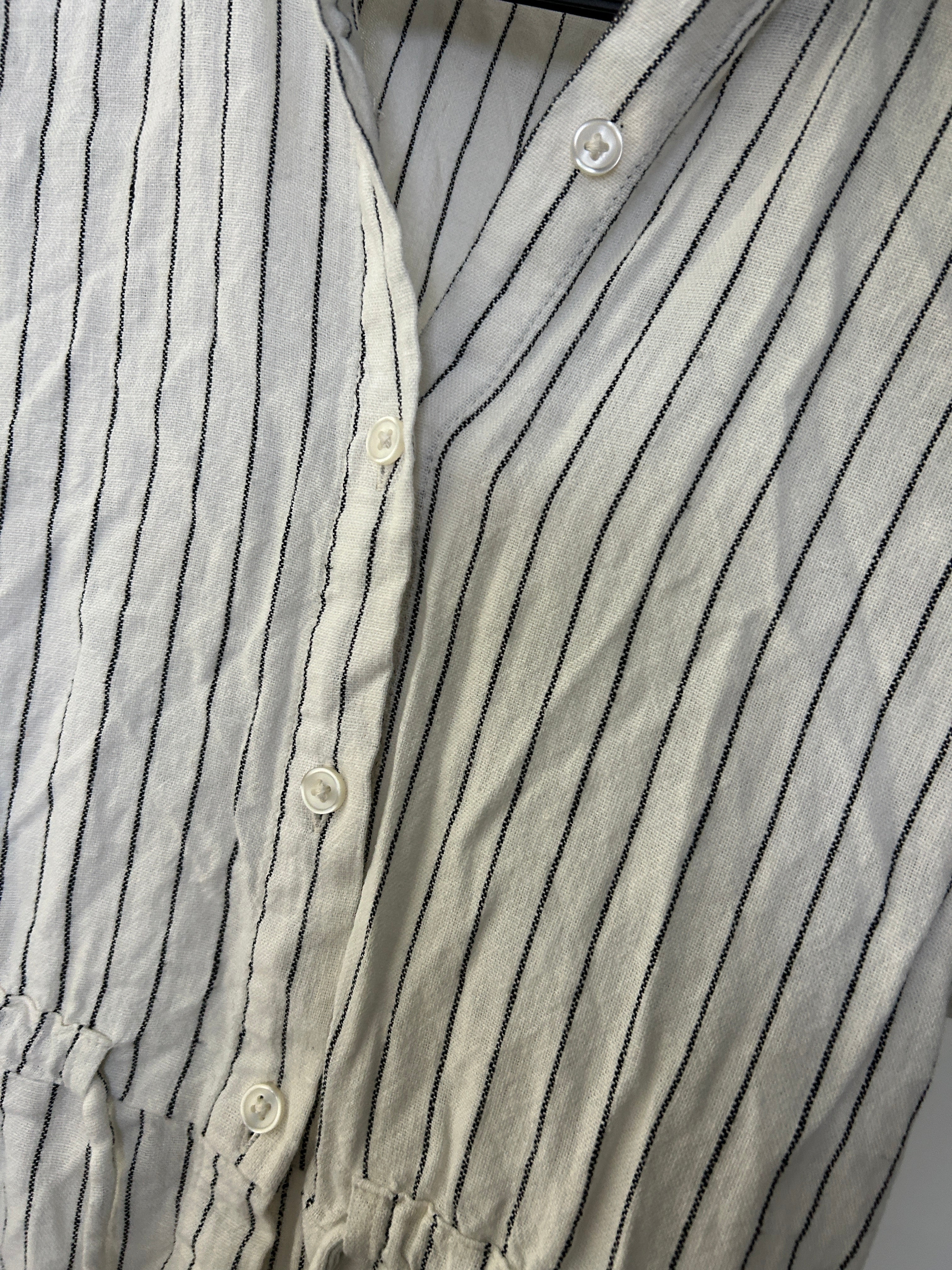 Robe chemise rayée crème – a new day