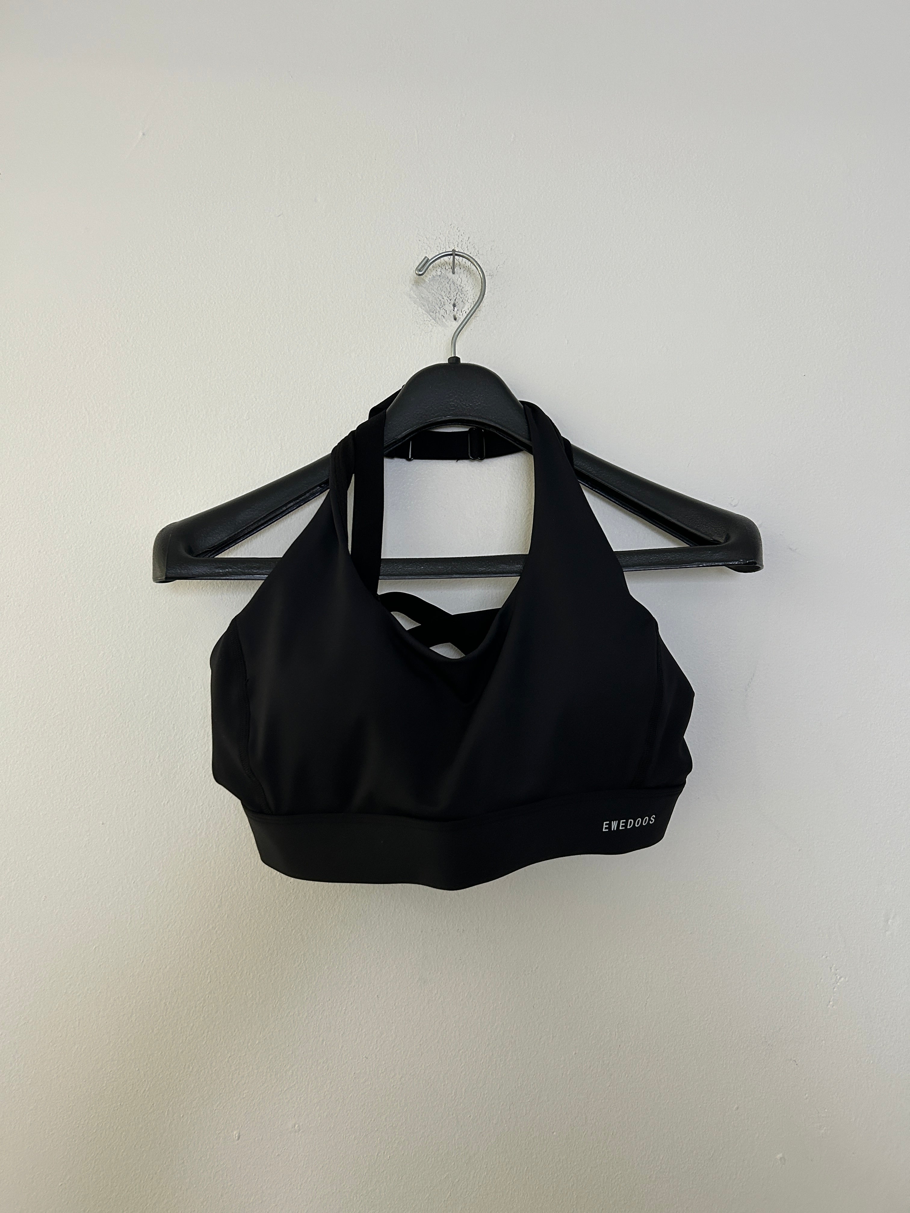 Soutien-gorge de sport noir à dos croisé – Ewedoos