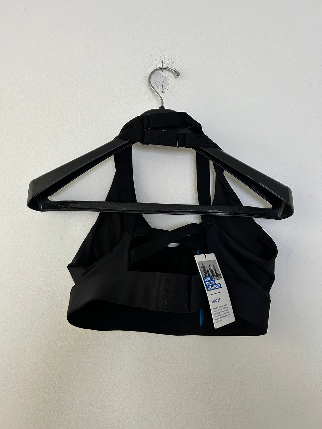 Soutien-gorge de sport noir à dos croisé – Ewedoos