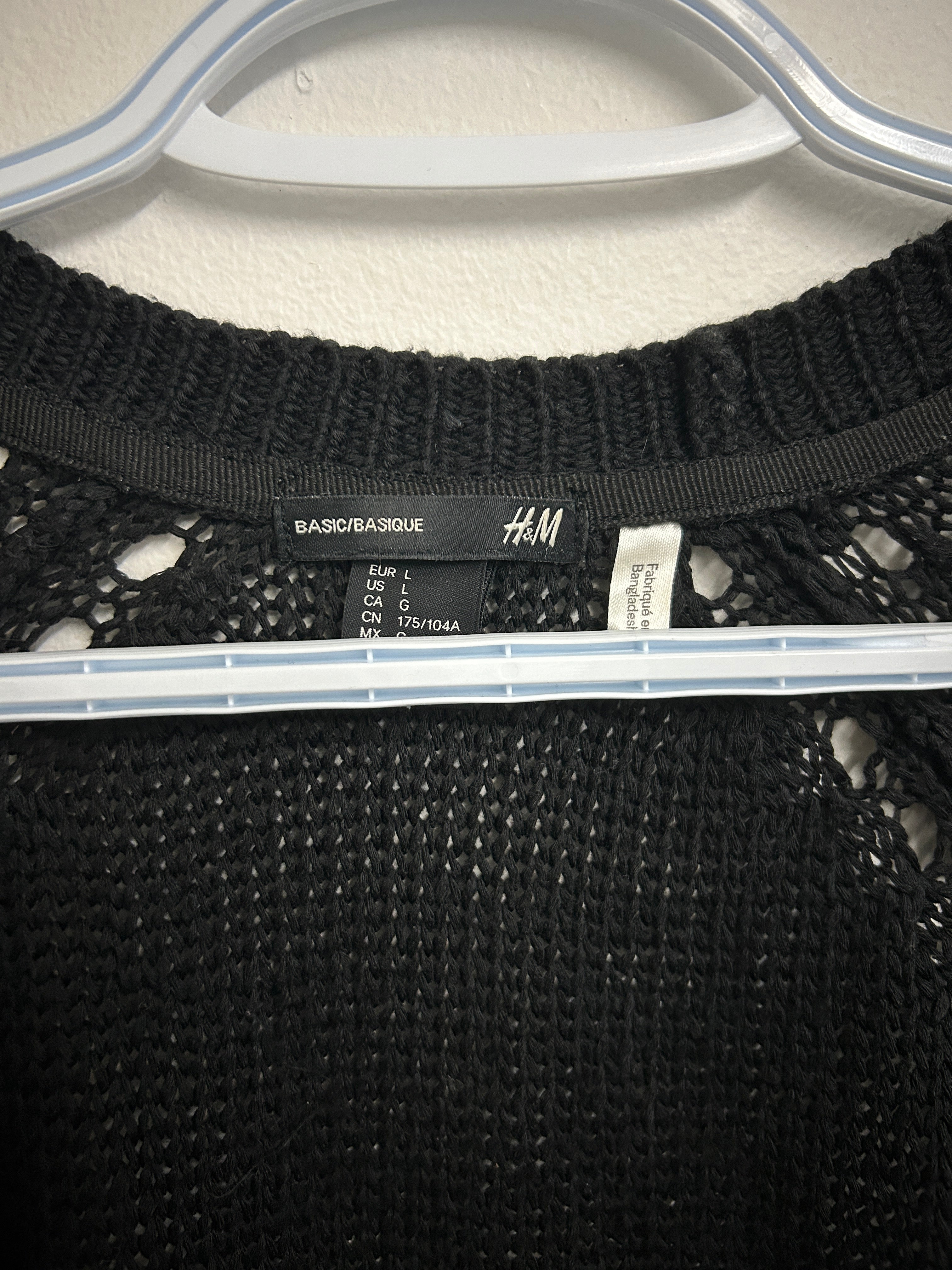 H&M – Cardigan ouvert en tricot ajouré