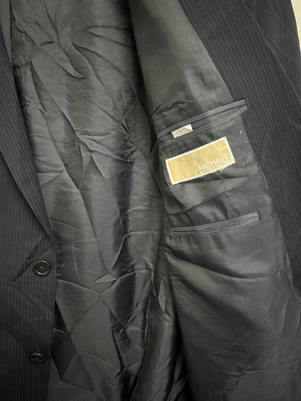 Michael Kors – White Pinstripe Blazer