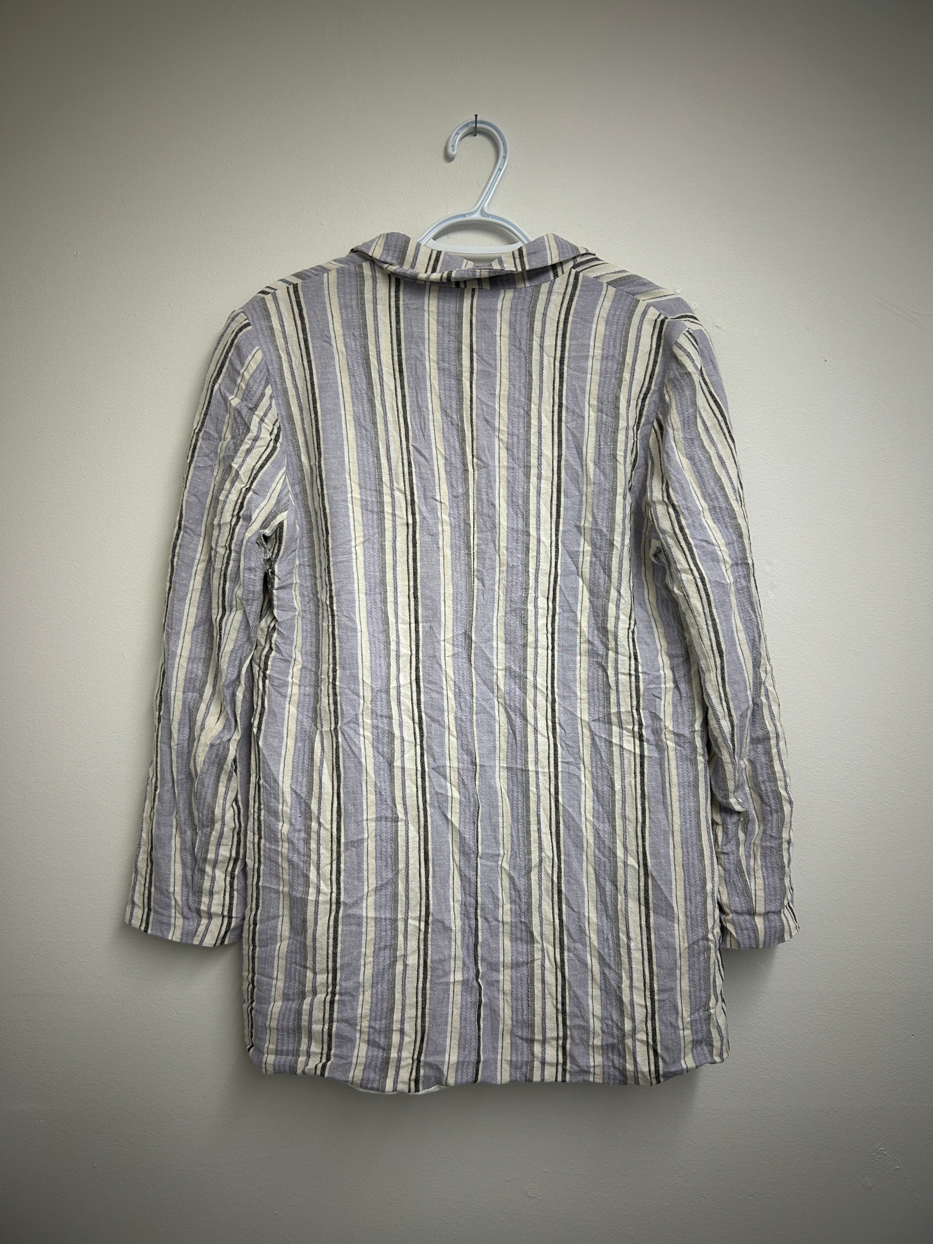 Dynamite – Veston à rayures mauve, blanc et gris