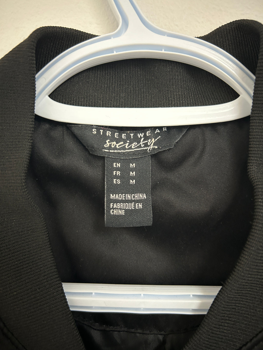 Streetwear Society – Bomber noir zippé