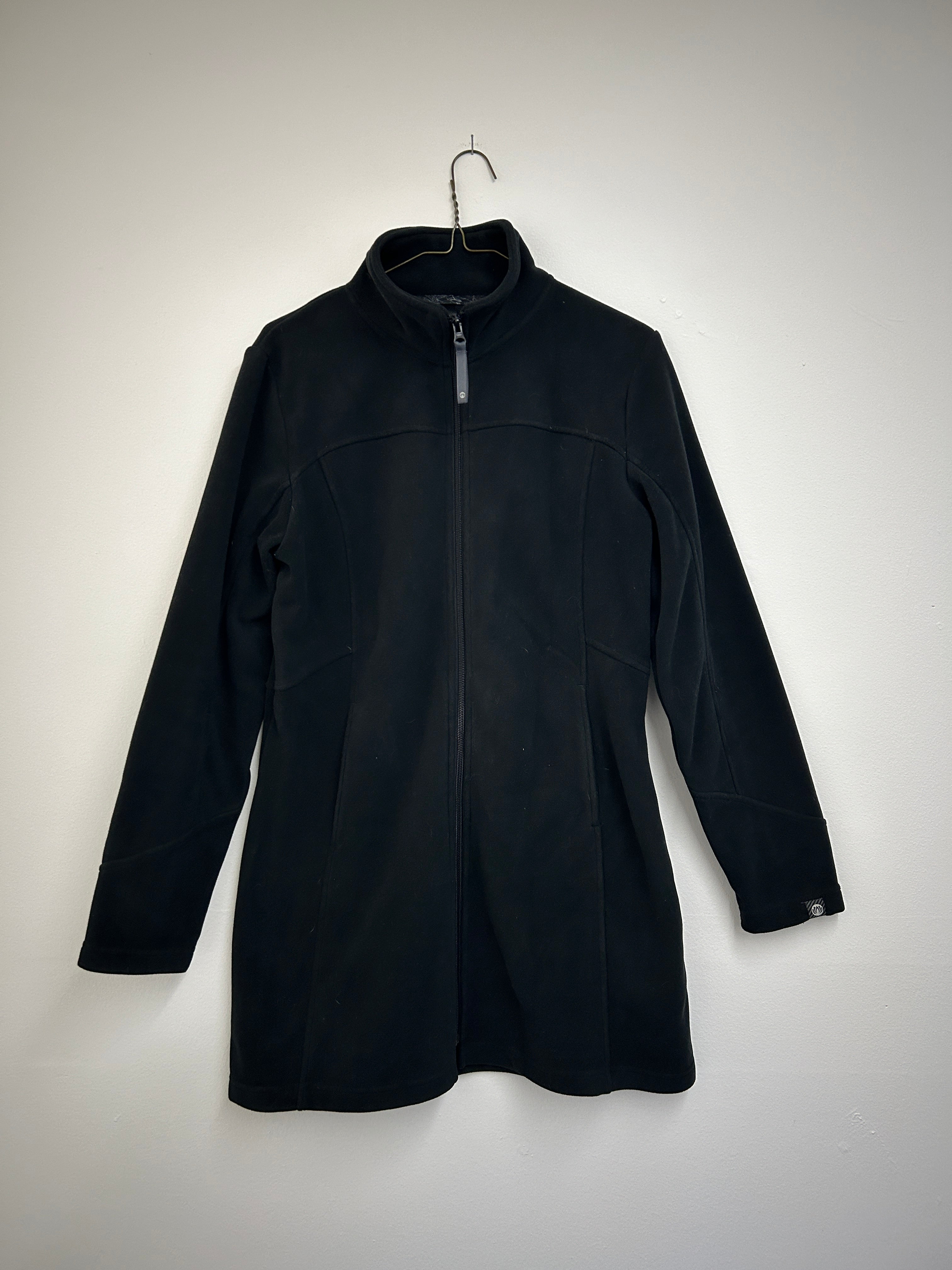 Mondetta – Manteau polaire noir coupe basse à fermeture éclair