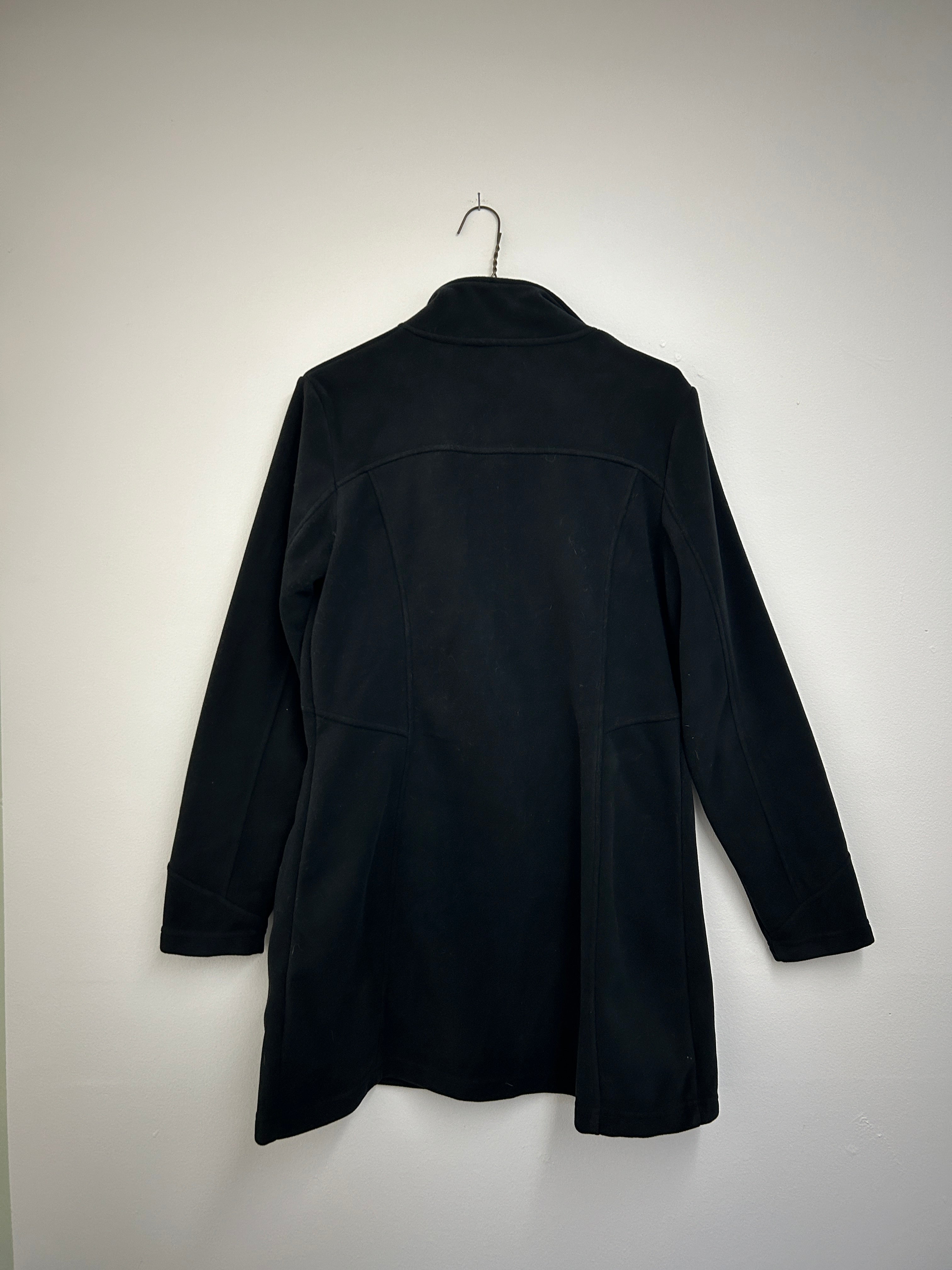 Mondetta – Manteau polaire noir coupe basse à fermeture éclair