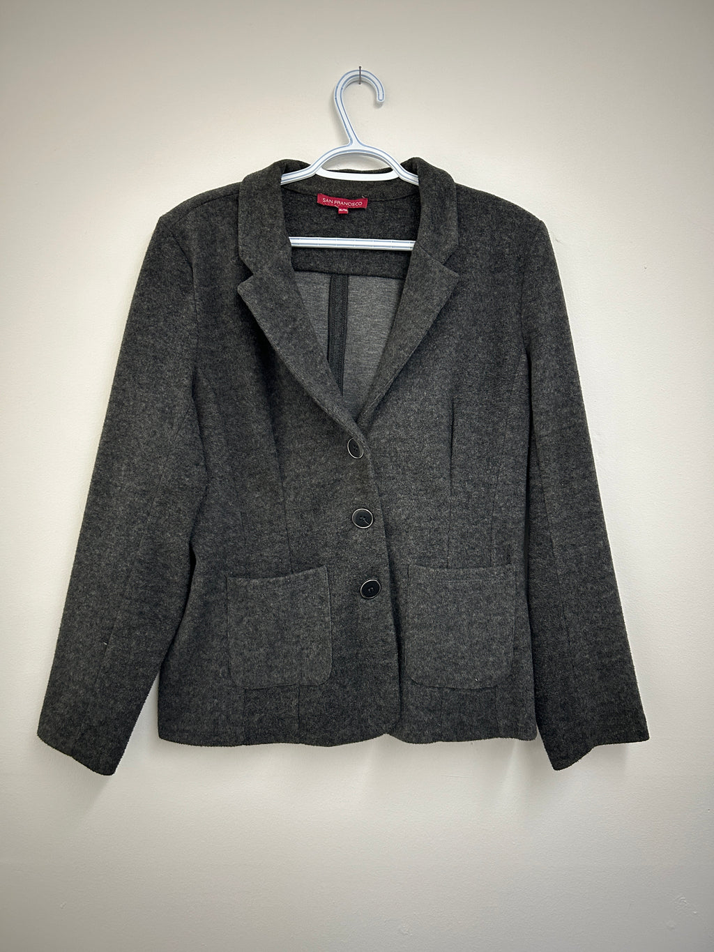 San Francisco – Doux Veston gris à 2 boutons