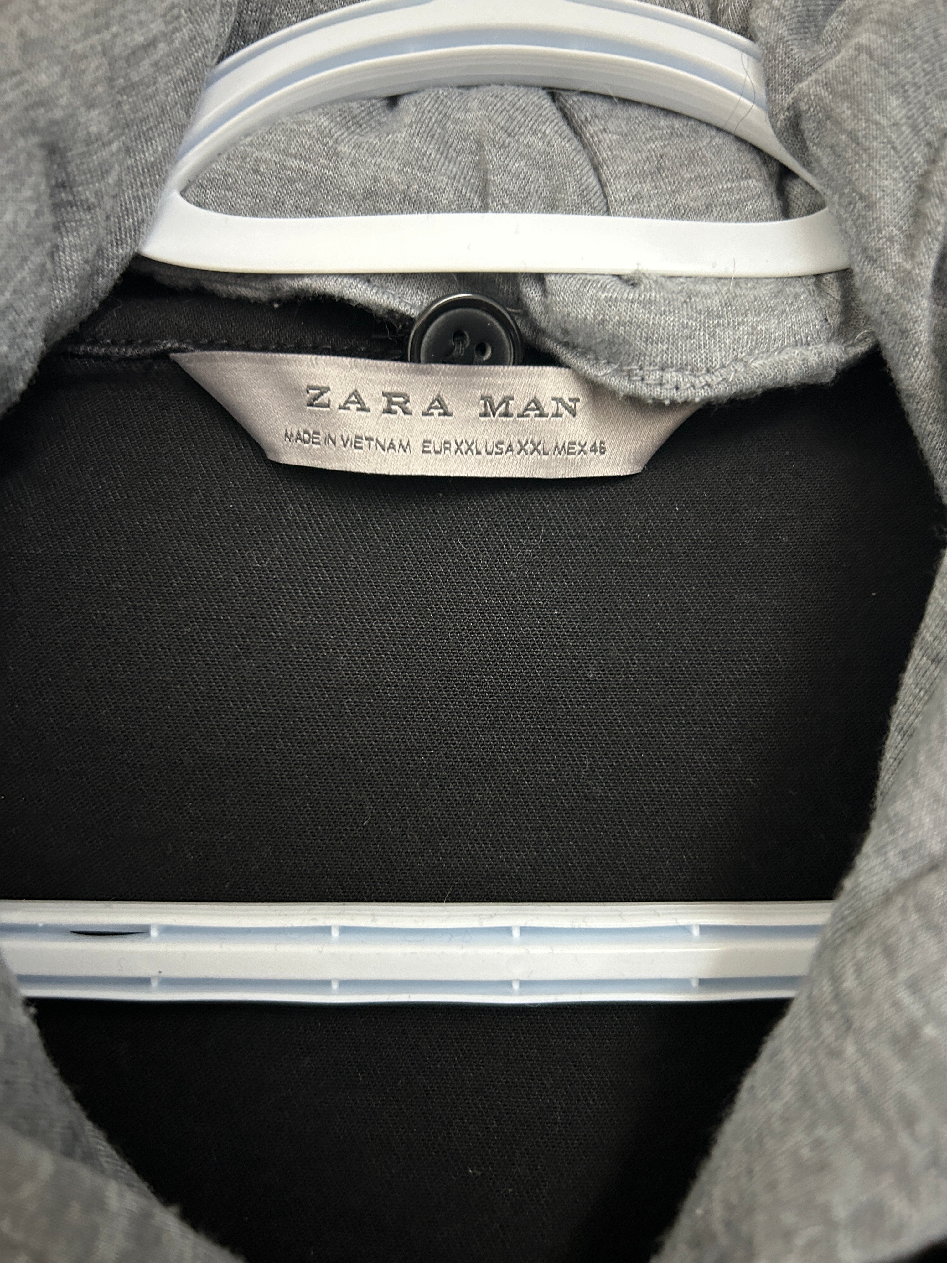 Zara Man – Veston jeans gris a double épaiseure