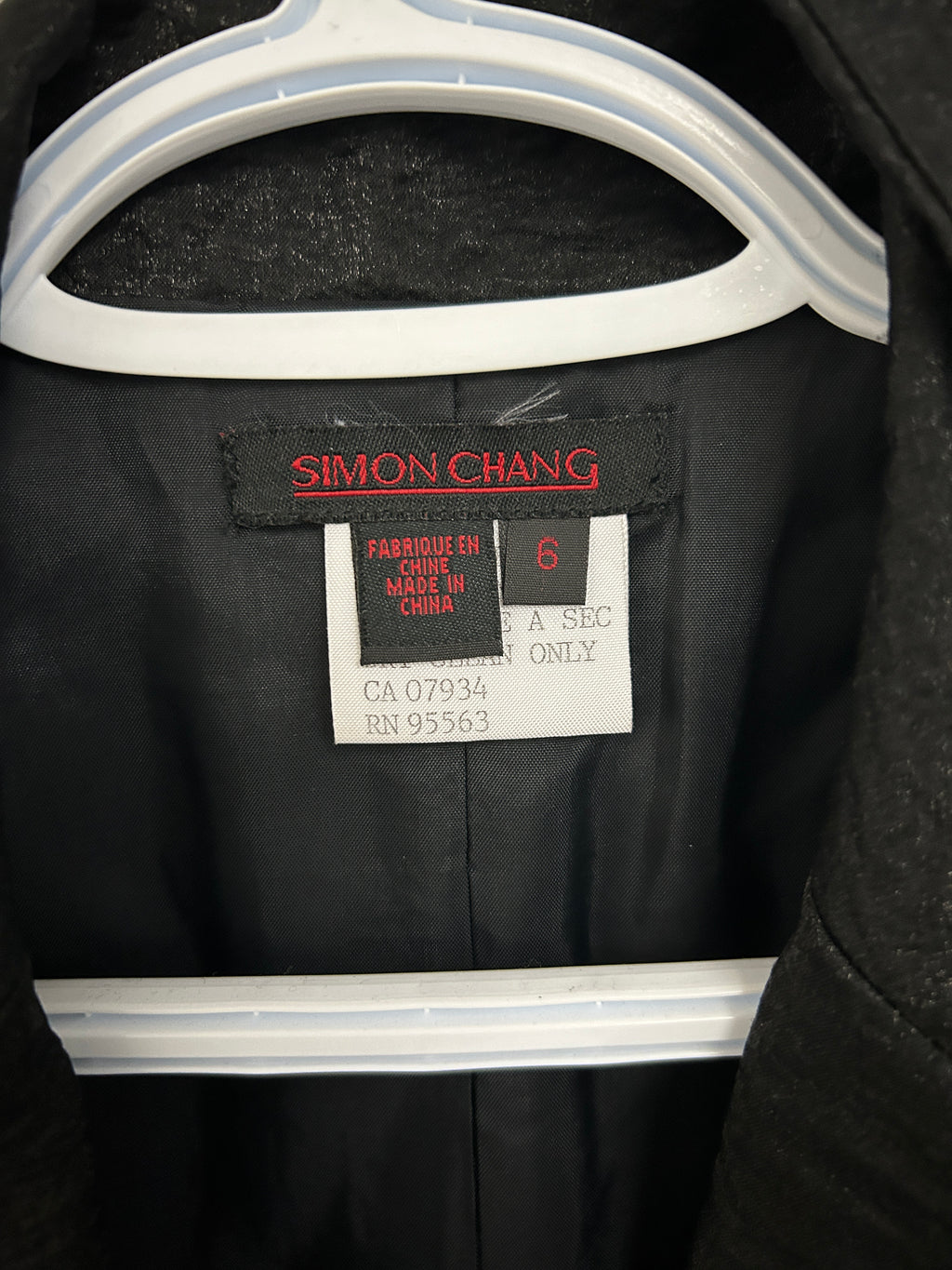 Simon Chang – Veston noir texturé à col classique