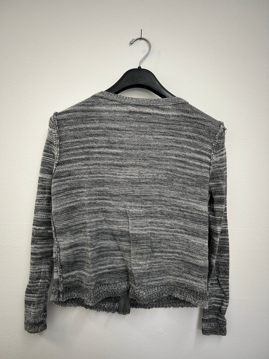 Cardigan zippé gris chiné – Abercrombie & Fitch