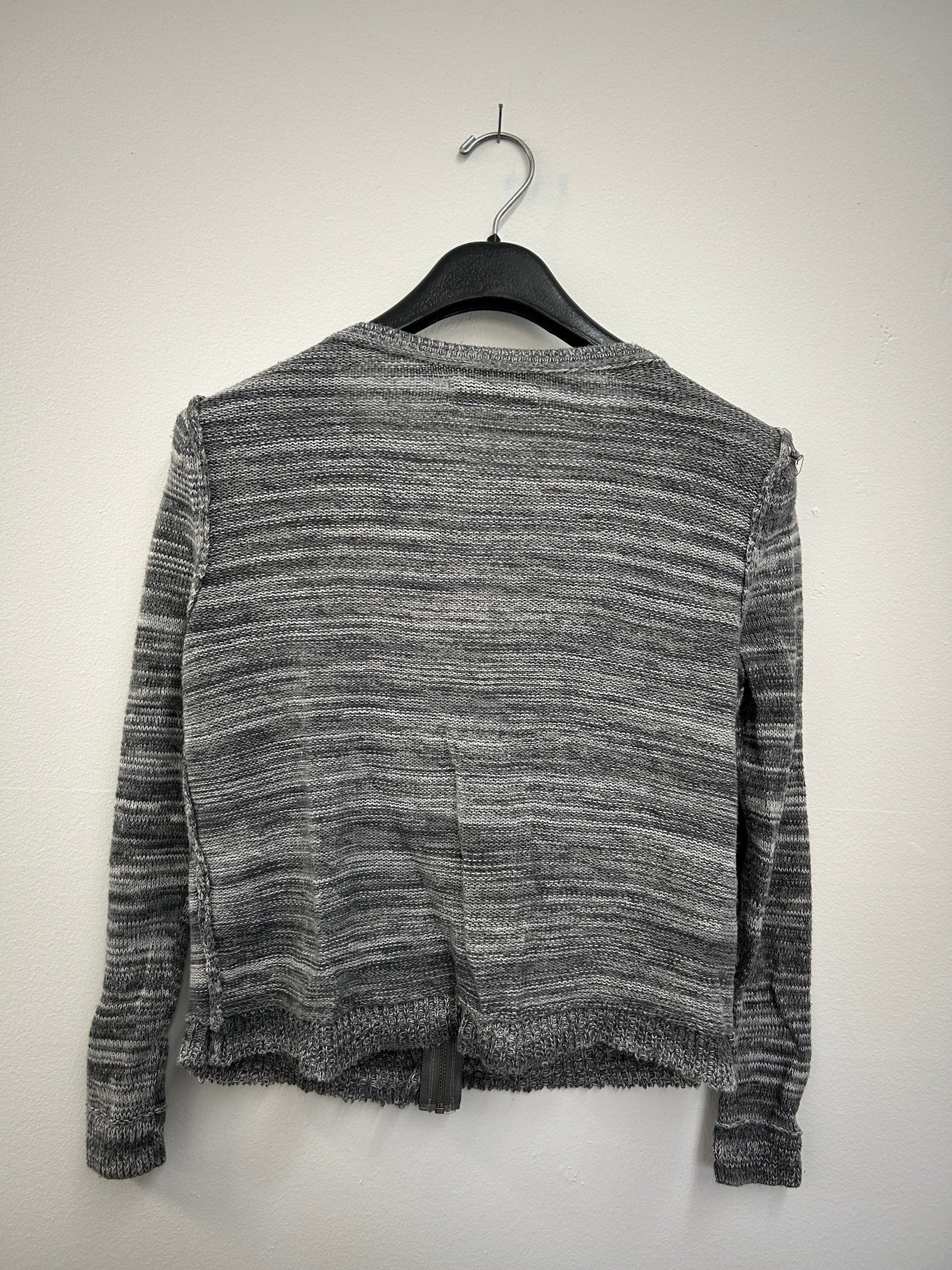 Cardigan zippé gris chiné – Abercrombie & Fitch