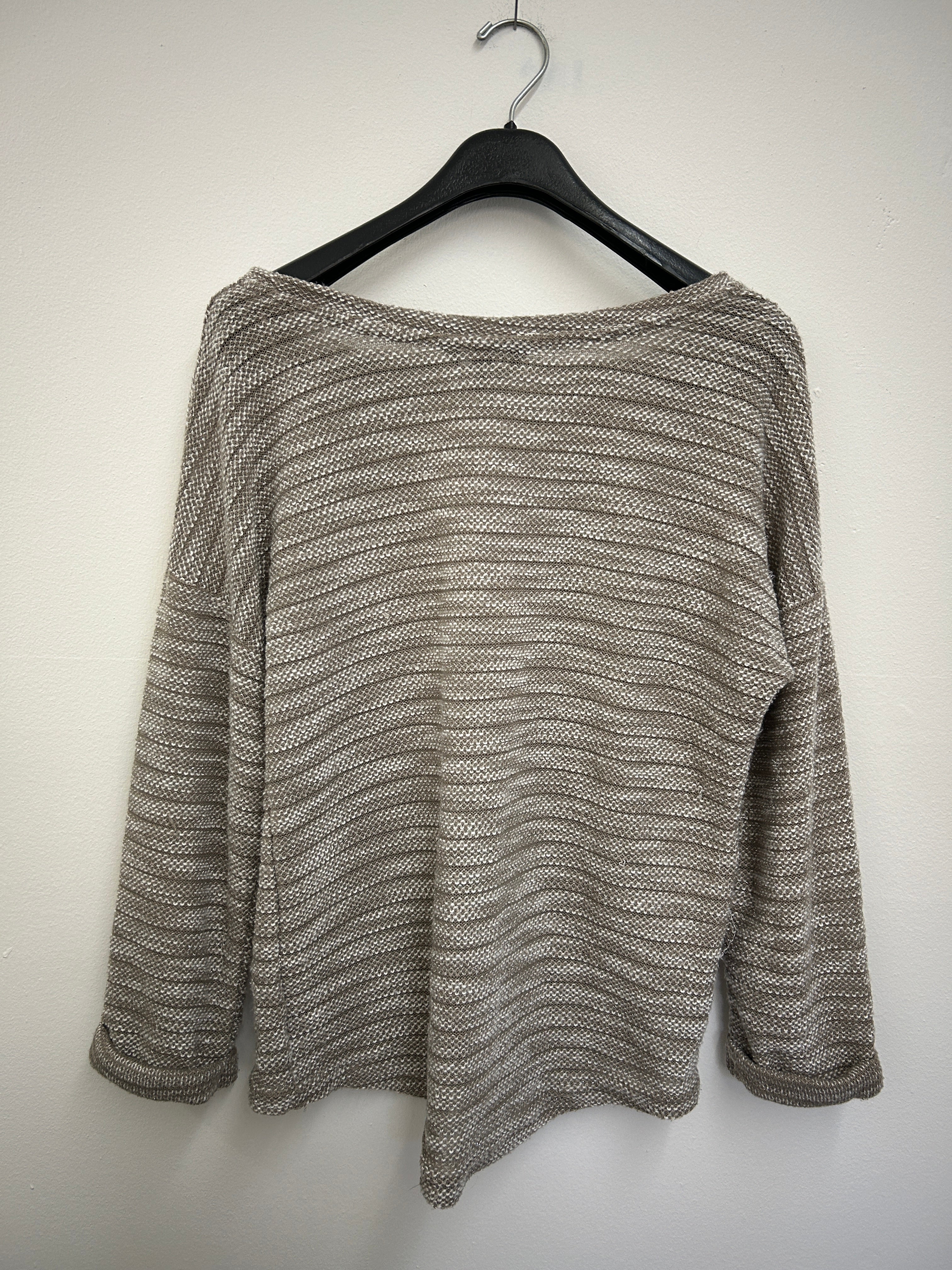Chandail scintillant brun et argenté