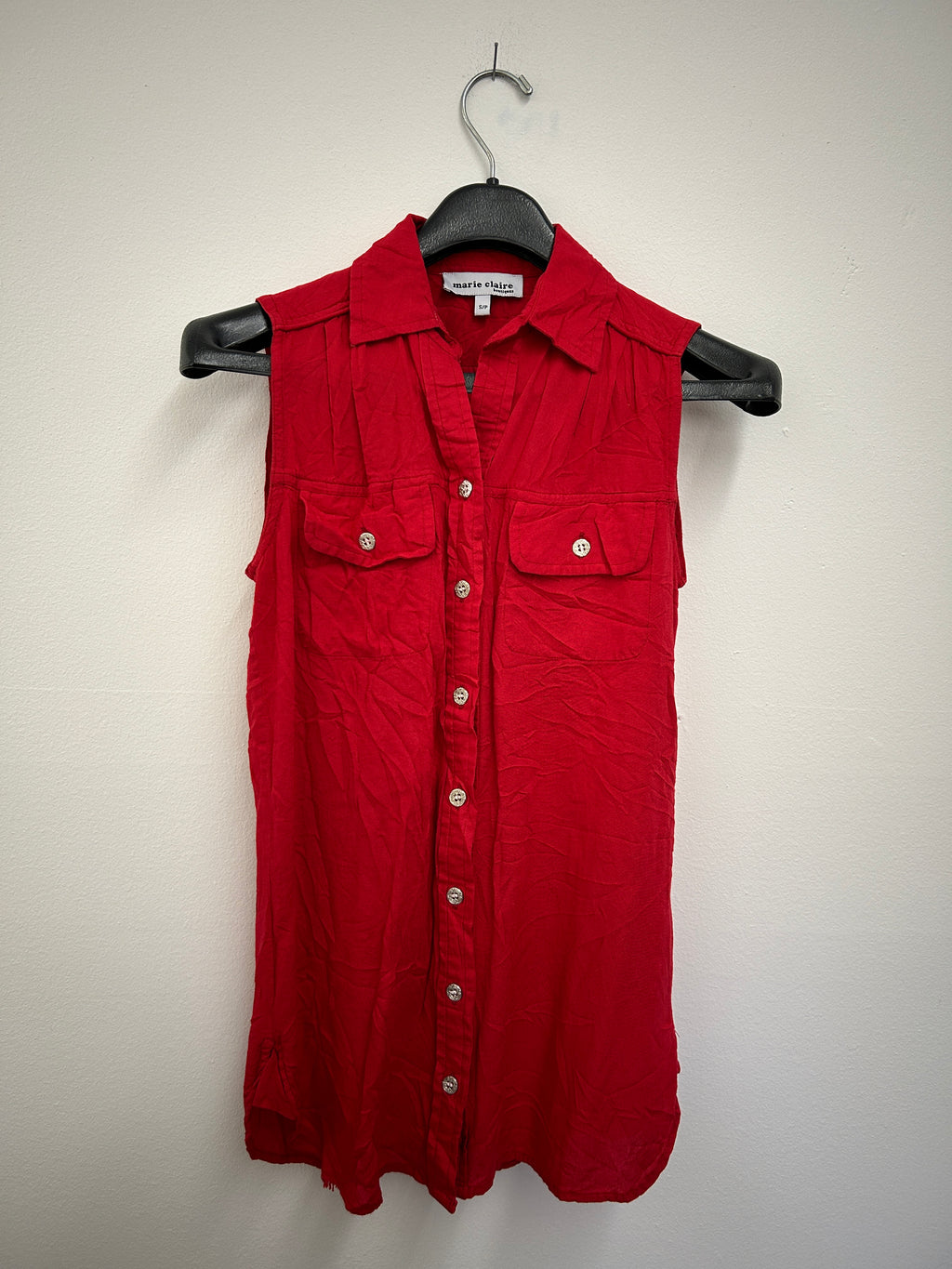 Blouse sans manches à fleurs