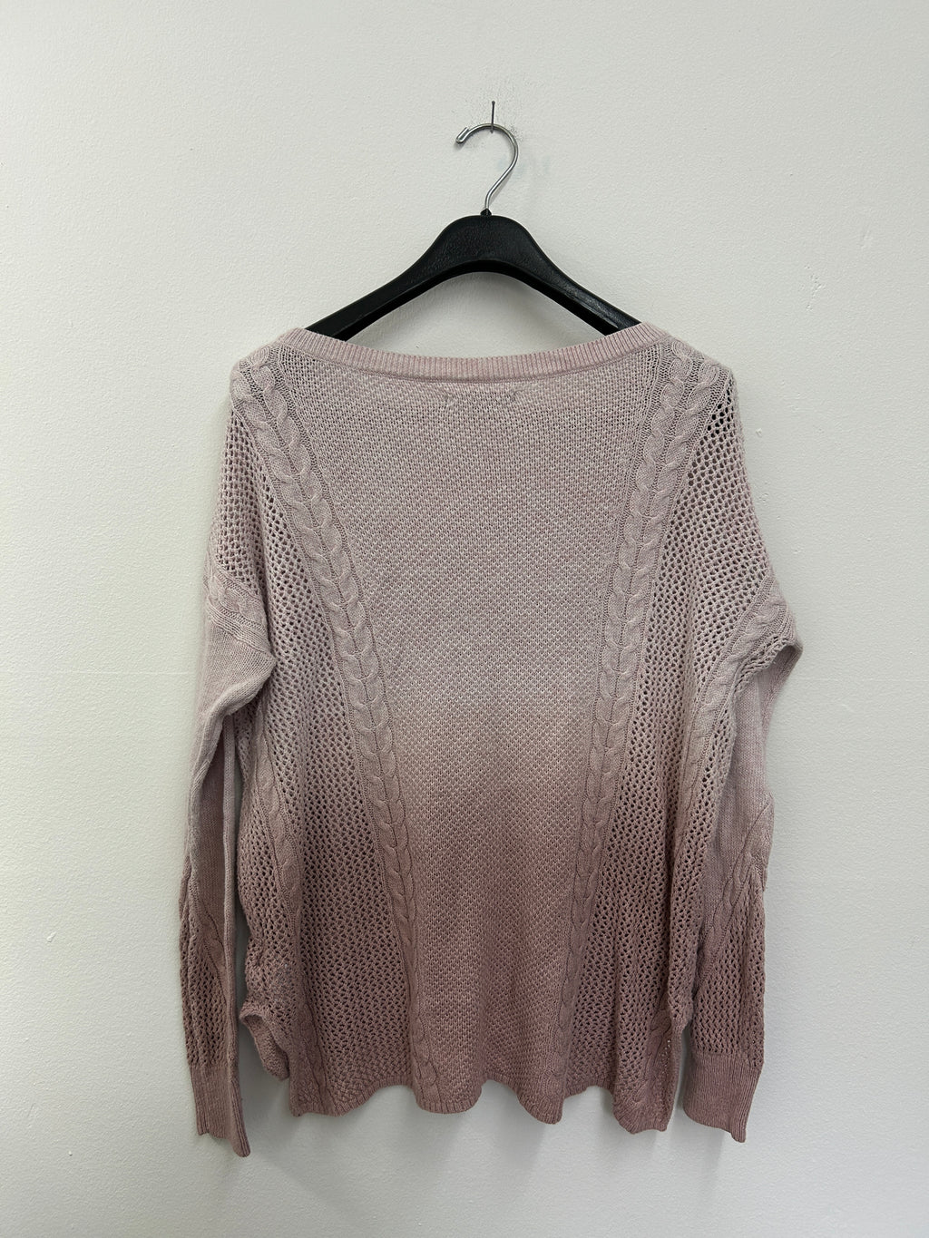 Chandail tricot rose pâle