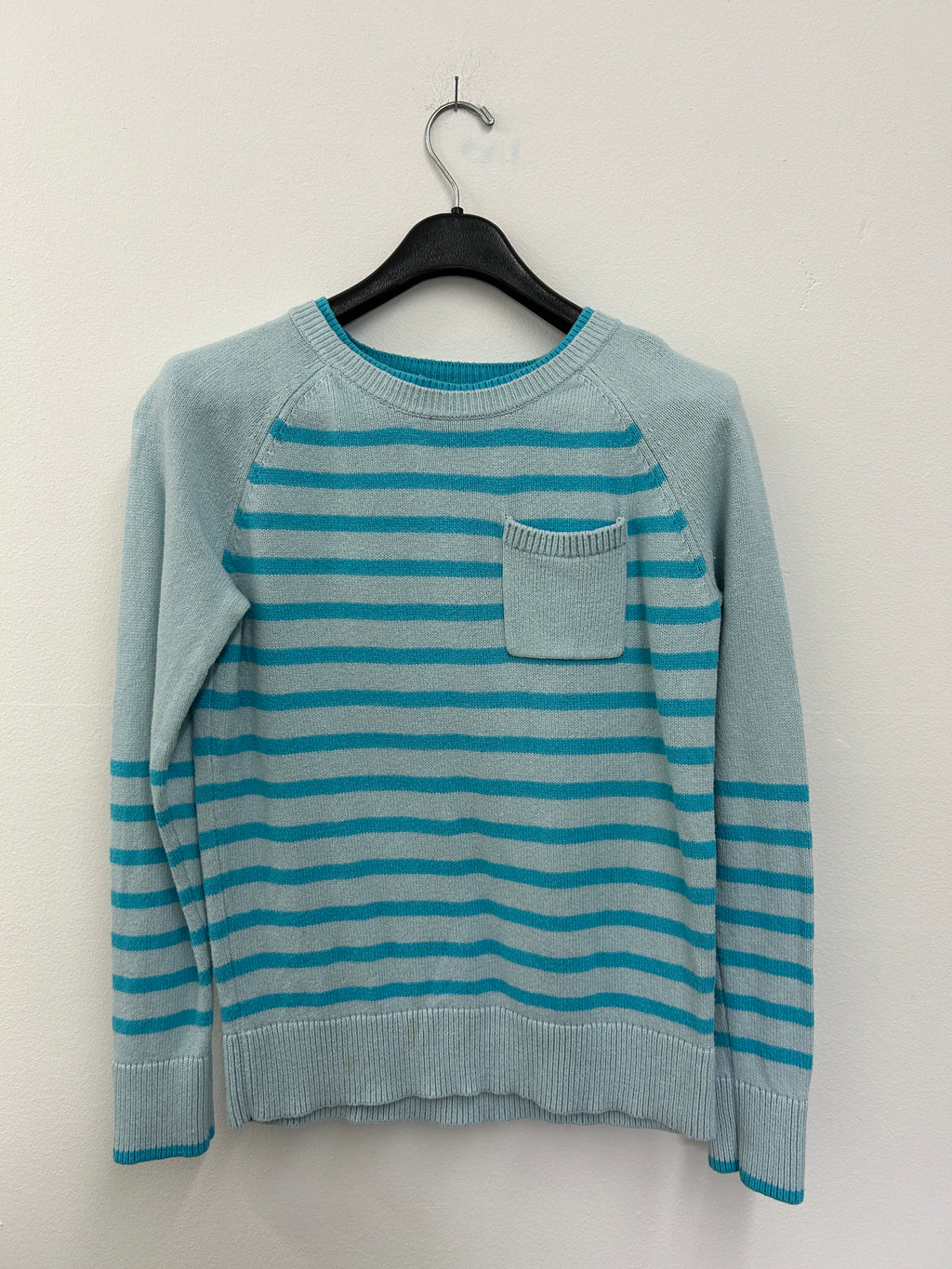 Light blue striped sweater