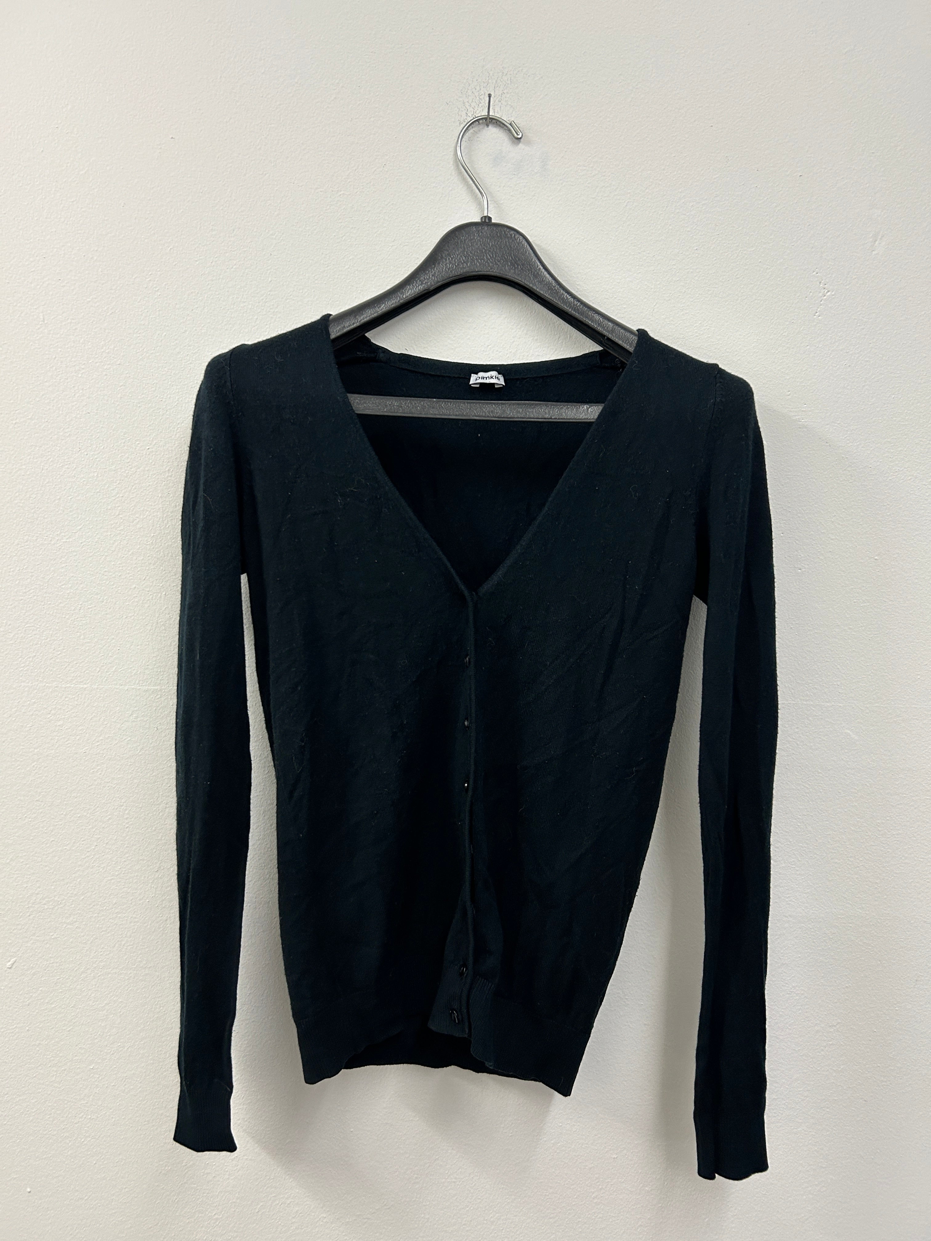 Cardigan noir léger à boutons