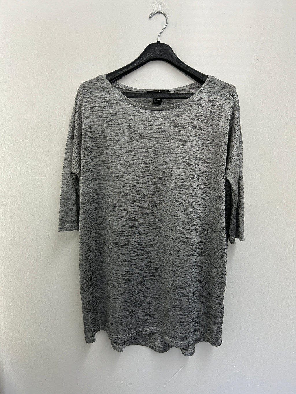 T-shirt ample gris chiné