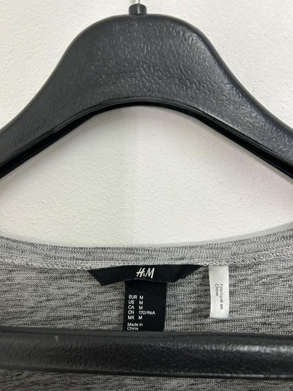 T-shirt ample gris chiné