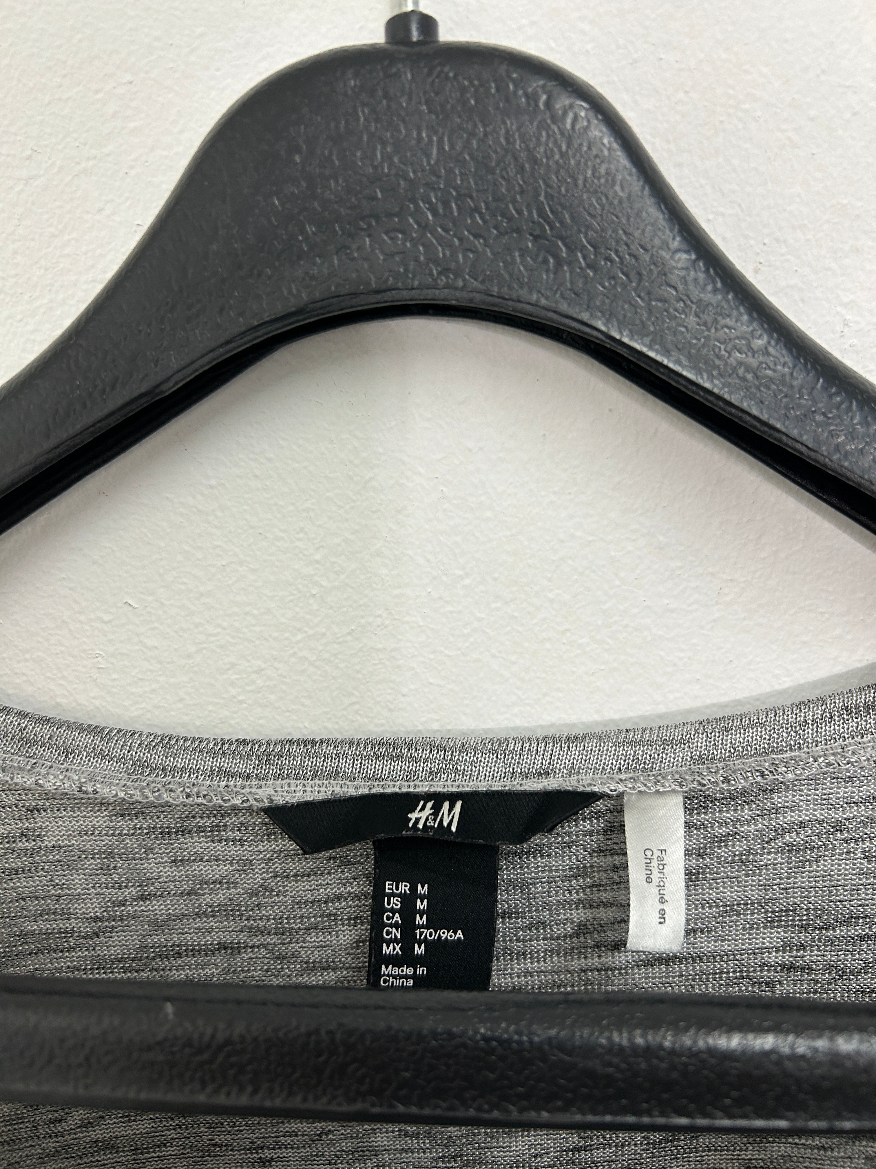 T-shirt ample gris chiné