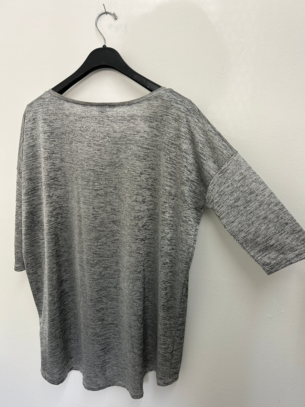 T-shirt ample gris chiné