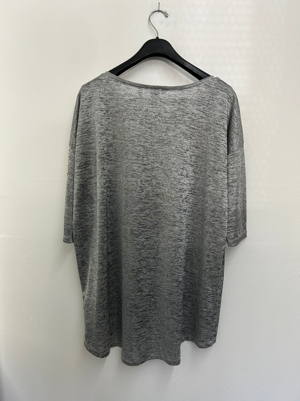 T-shirt ample gris chiné