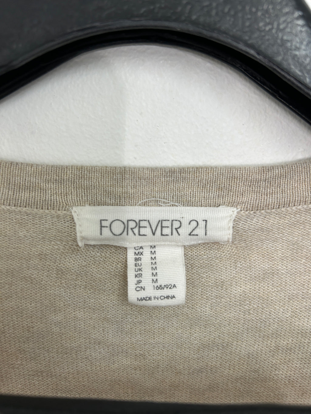 Cardigan beige classique à boutons