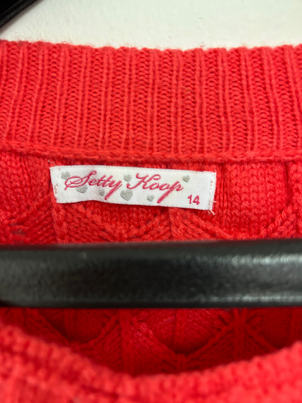 Chandail texturé rose-rouge