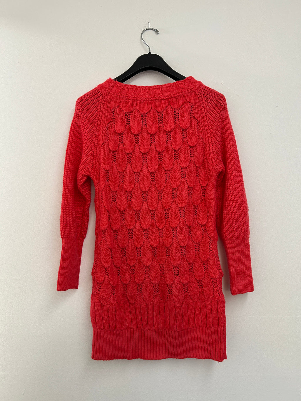 Chandail texturé rose-rouge