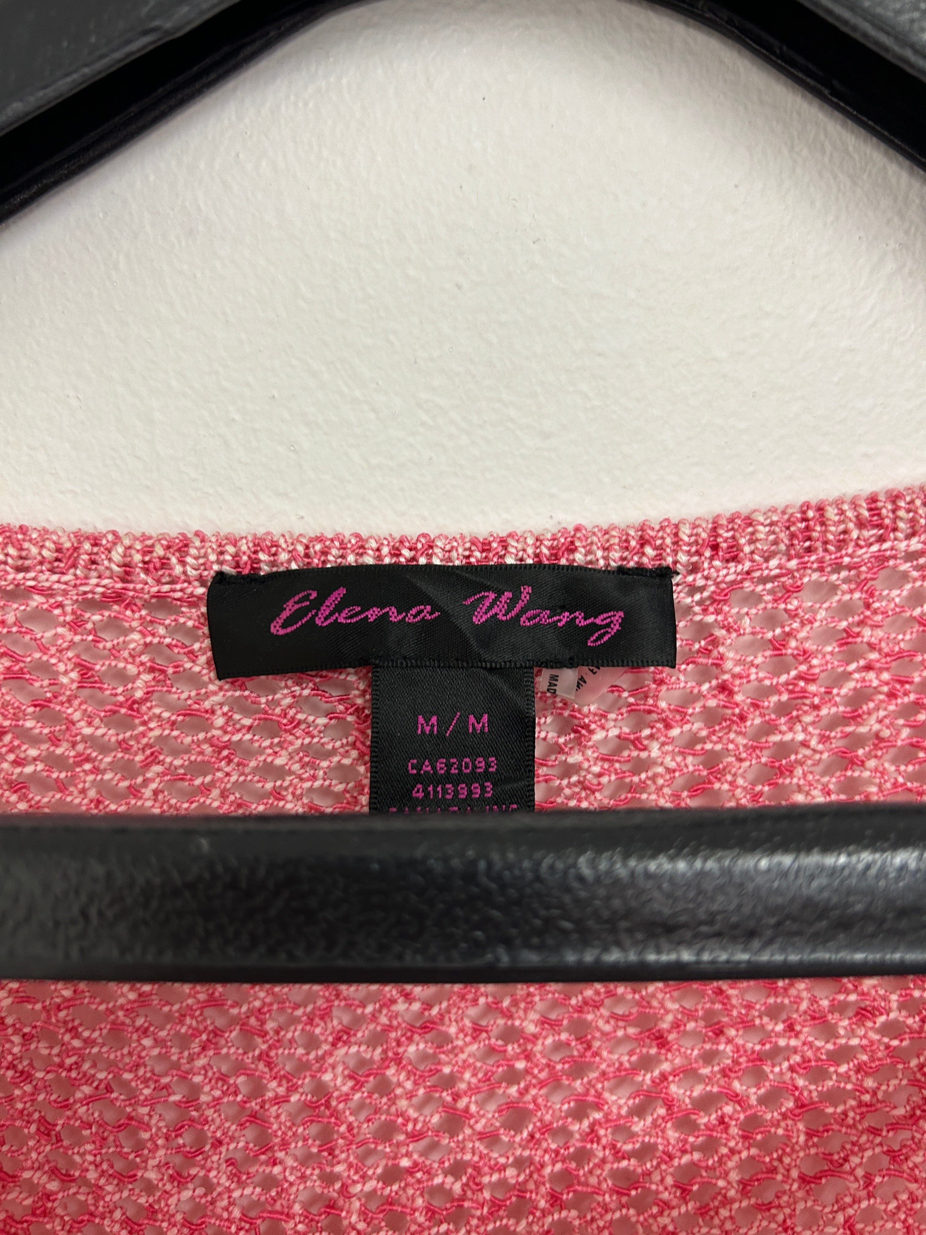 Chandail ajouré rose