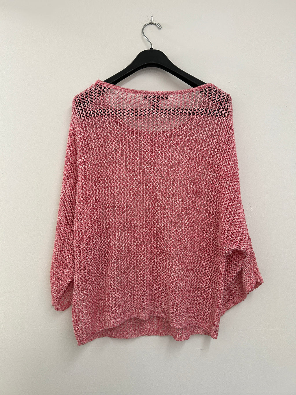 Chandail ajouré rose