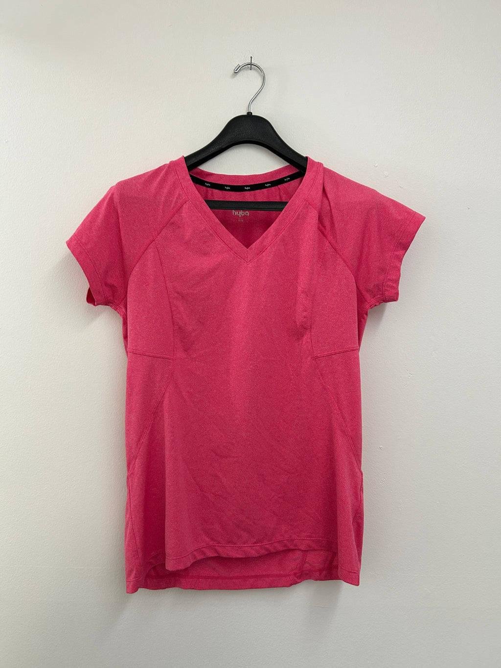 T-shirt sport rose avec poche zippée