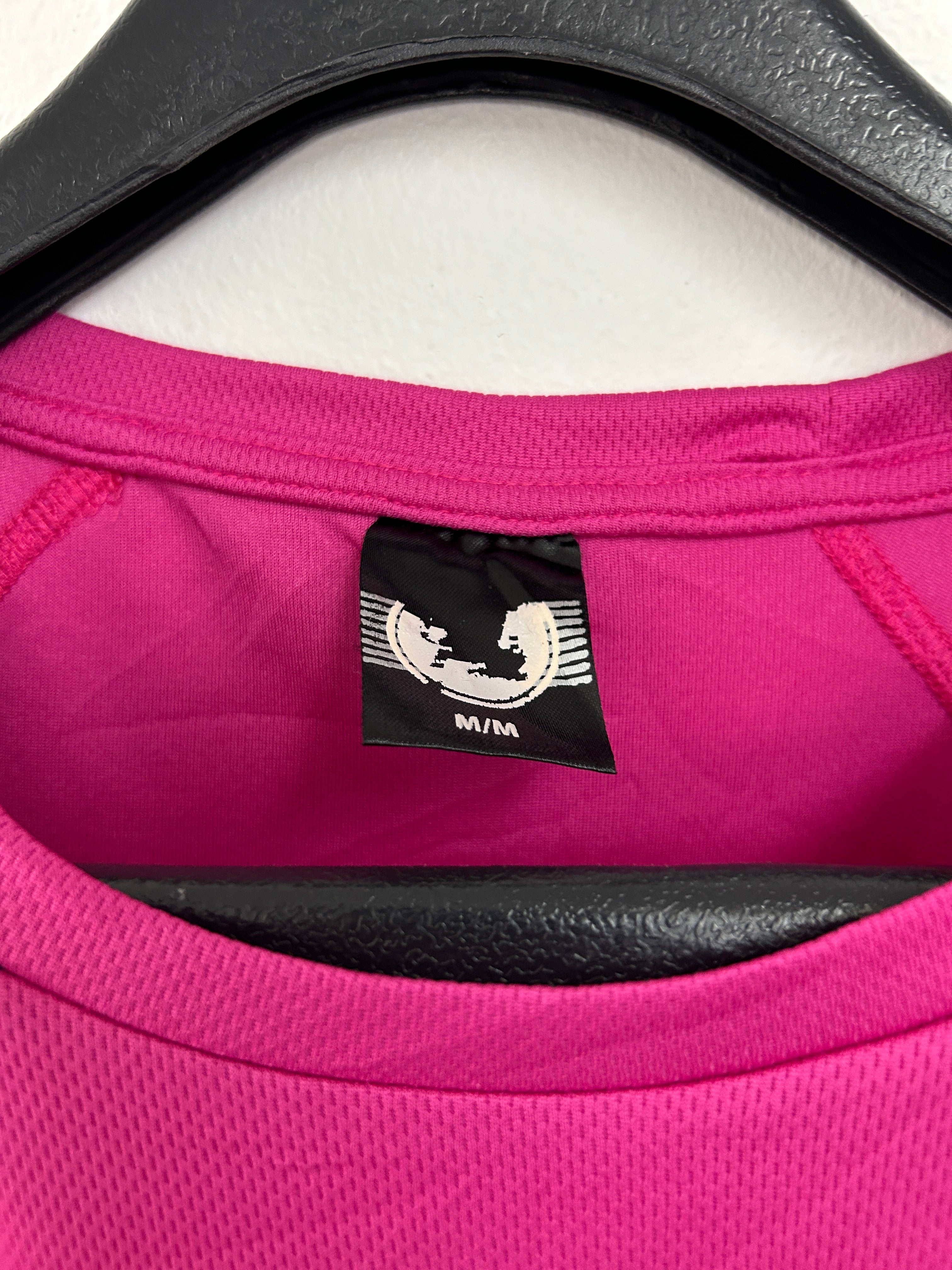 T-shirt sport rose et bleu marine