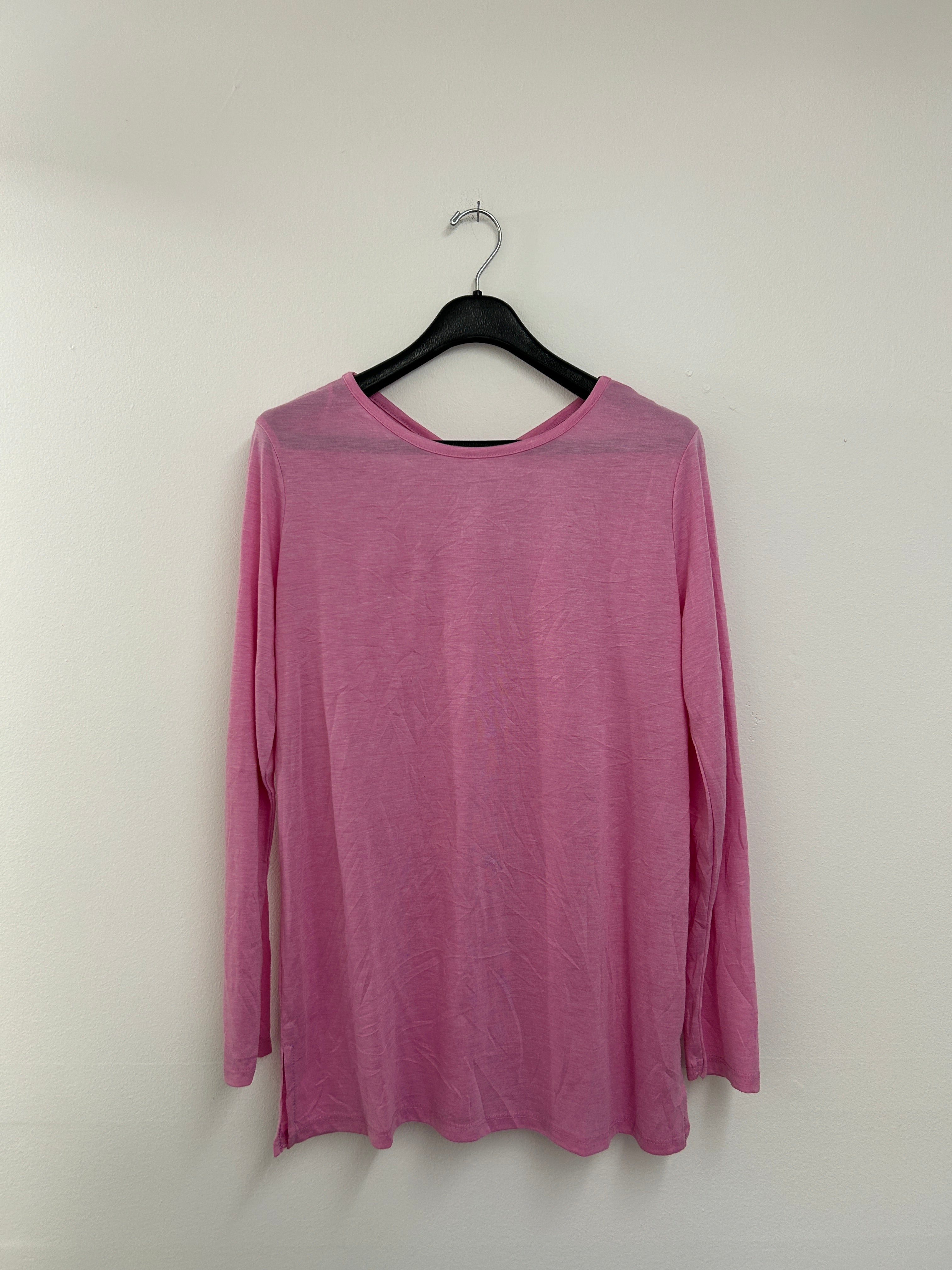 T-shirt sport rose à manches longues