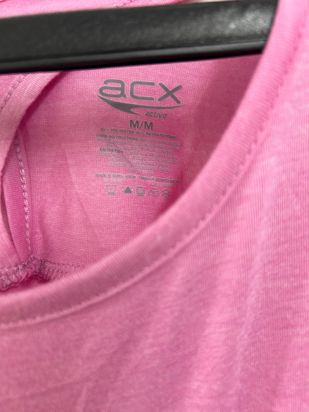 T-shirt sport rose à manches longues