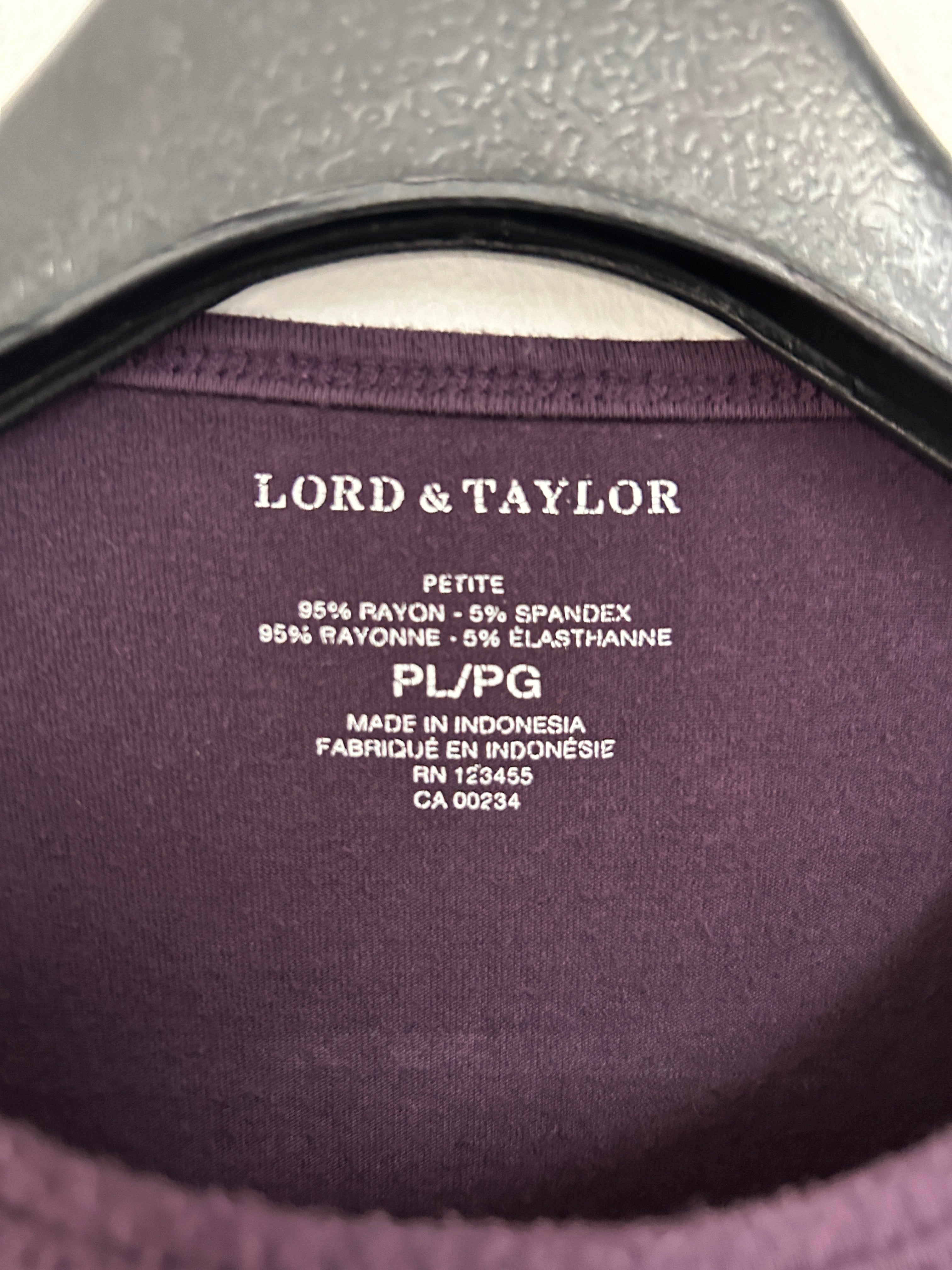 Chandail léger manches longues violet foncé