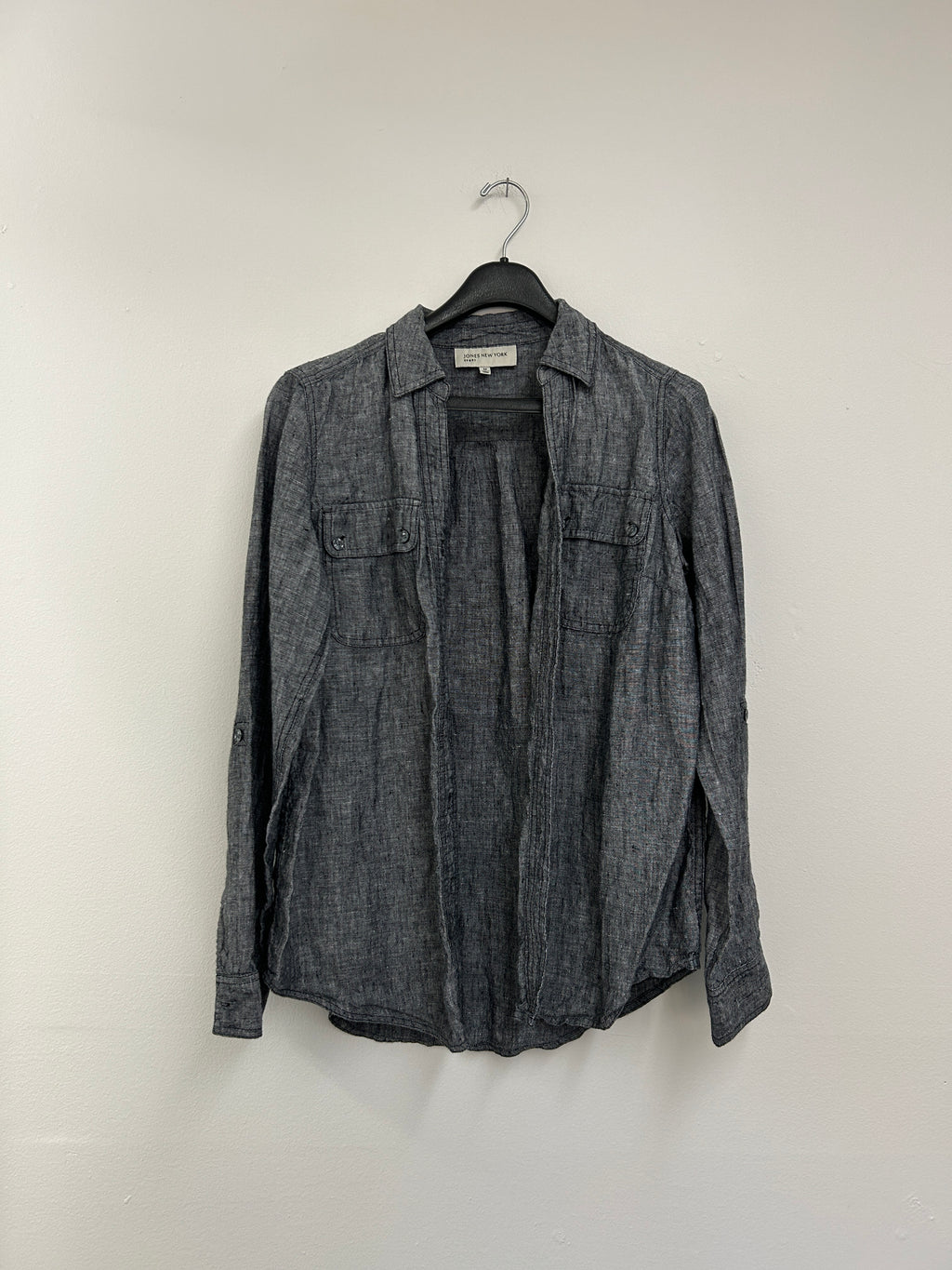 chemise-en-lin-gris-anthracite-jones-new-york