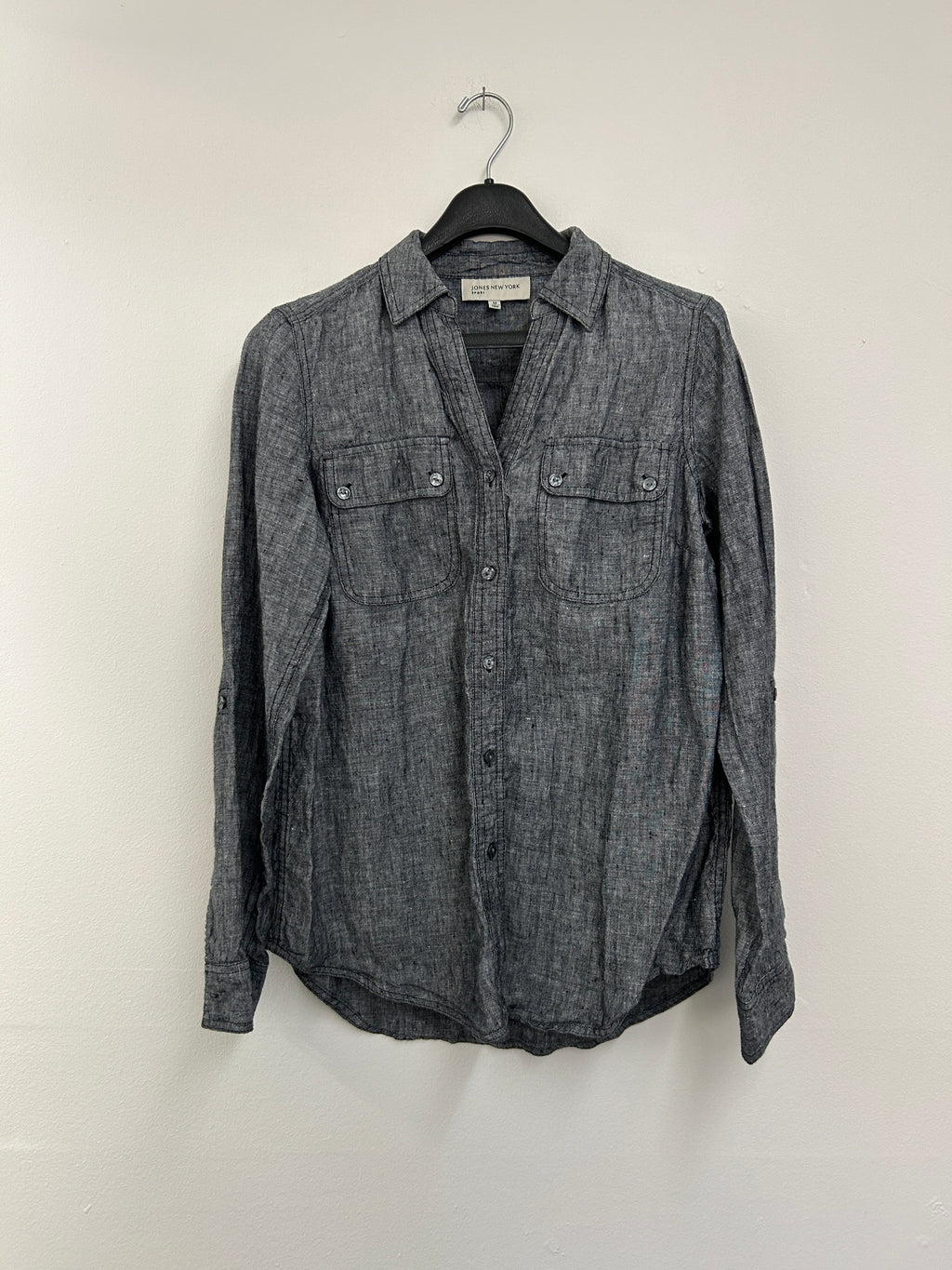 chemise-en-lin-gris-anthracite-jones-new-york