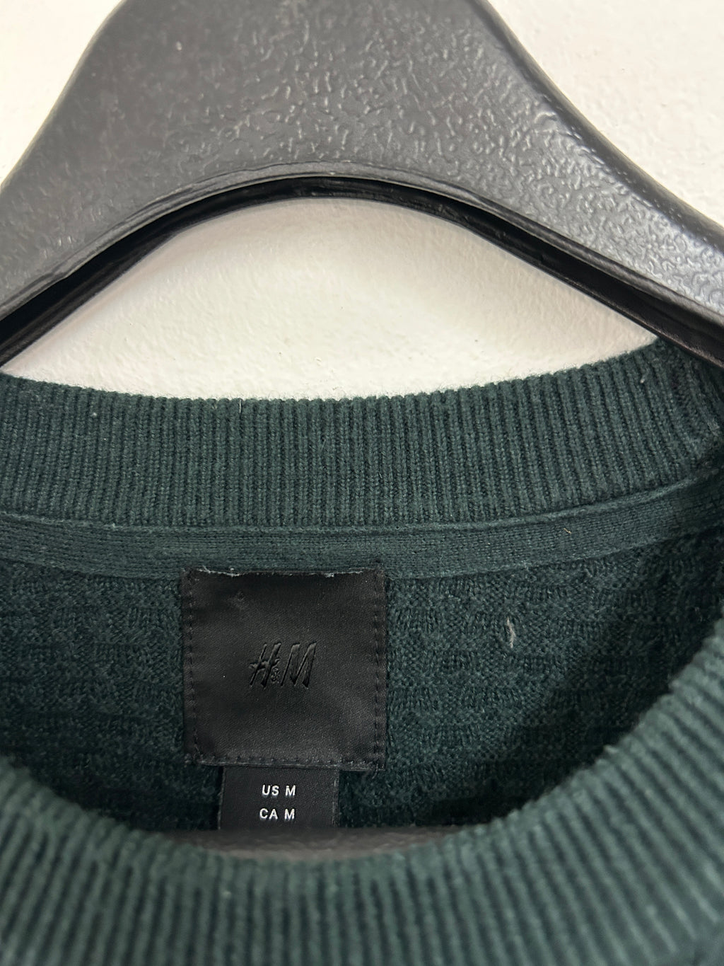 Dark green textured sweater – H&amp;M