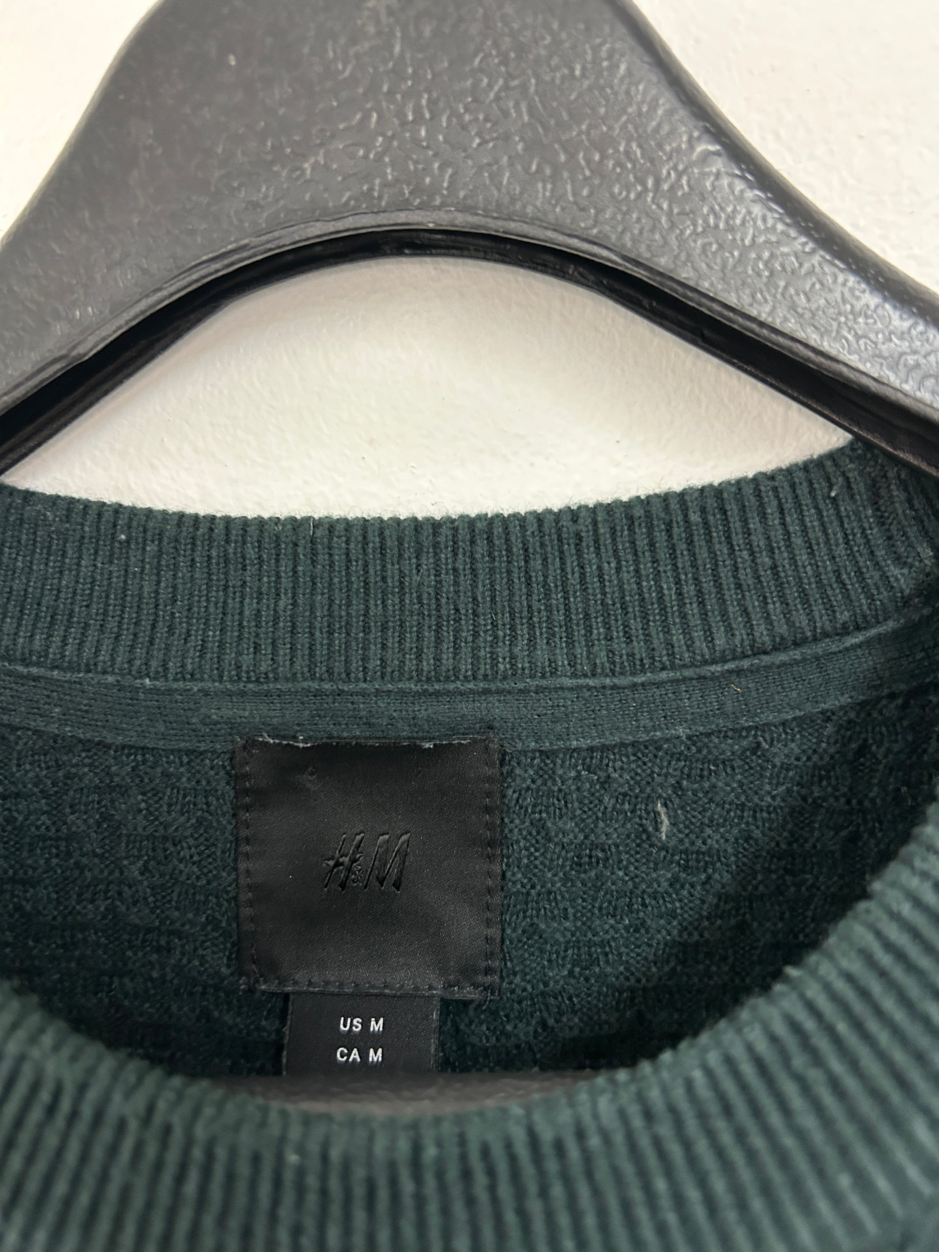 Dark green textured sweater – H&amp;M