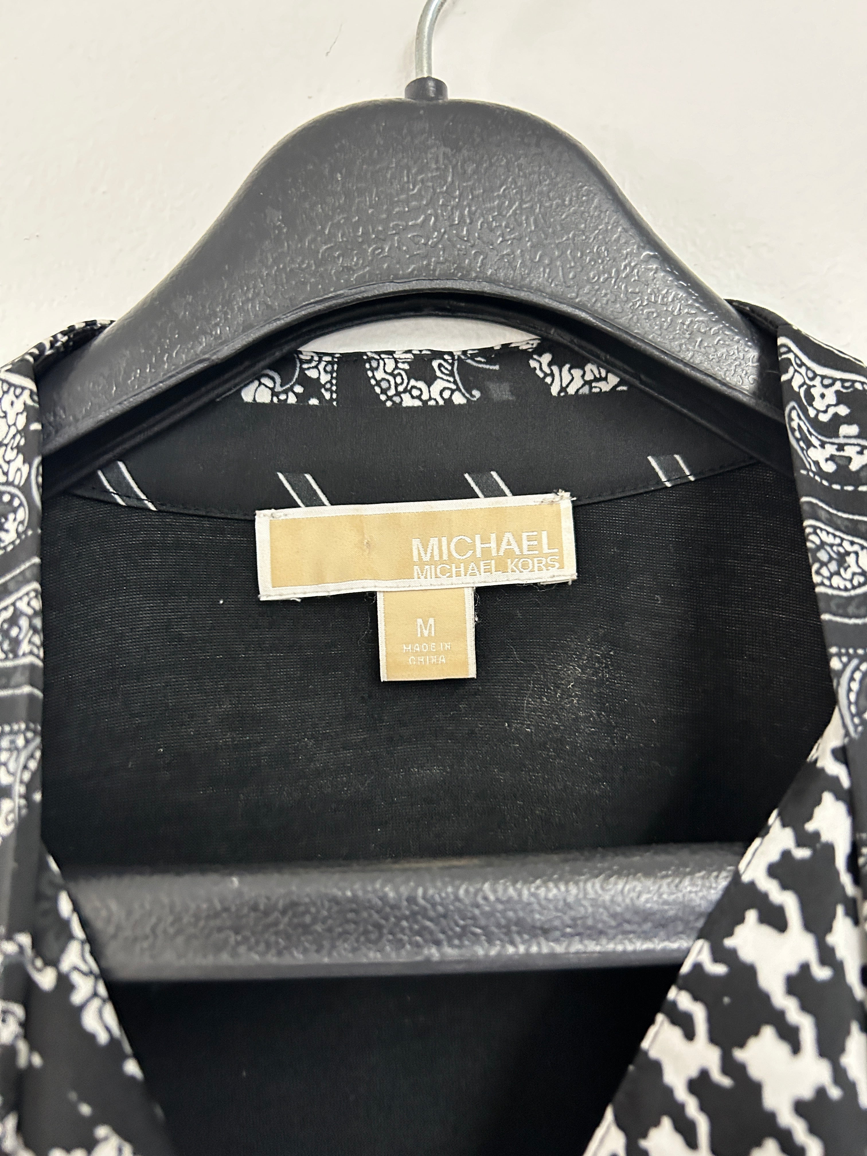 Blouse à motifs noir et blanc – Michael Kors