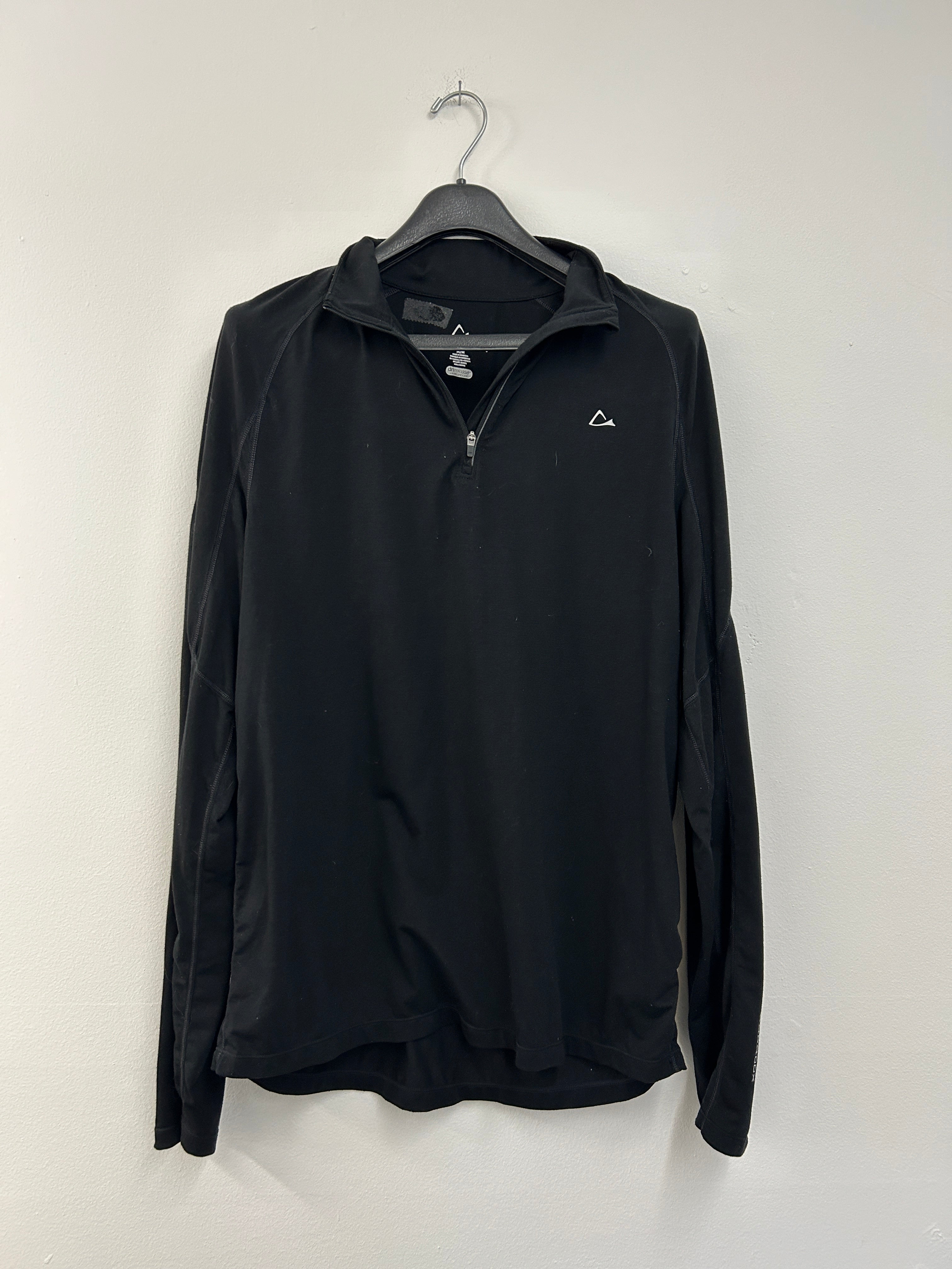 Chandail demi-fermeture noir