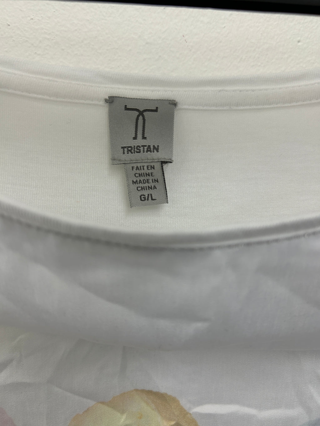 T-shirt blanc crème glacée – Tristan